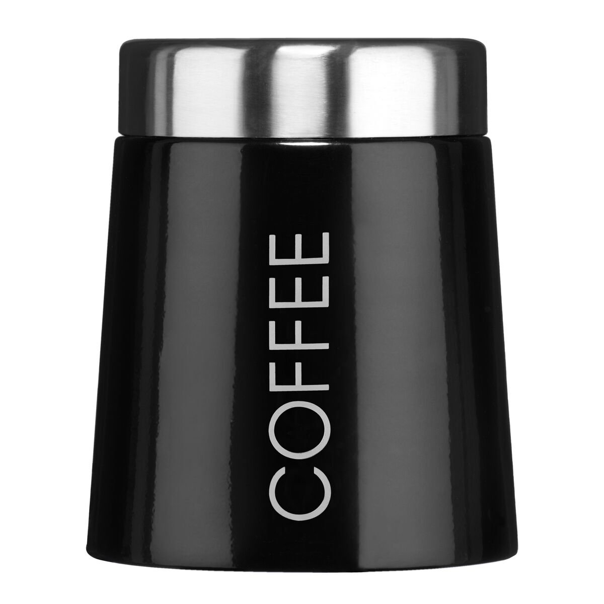 Orsina Madison Enamel Coffee Canister – Black