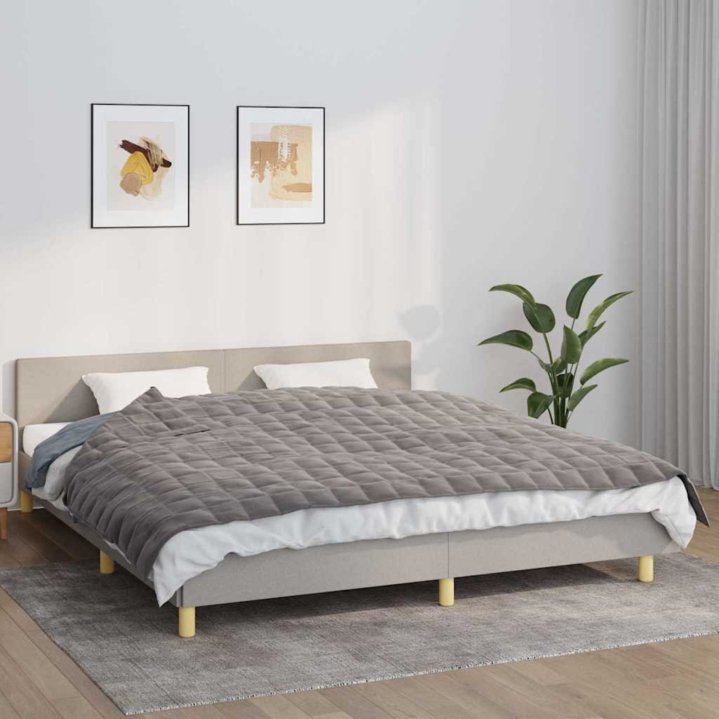 Walplus 7 kg Polyester Weighted Blanket - Grey - 155 x 220 cm