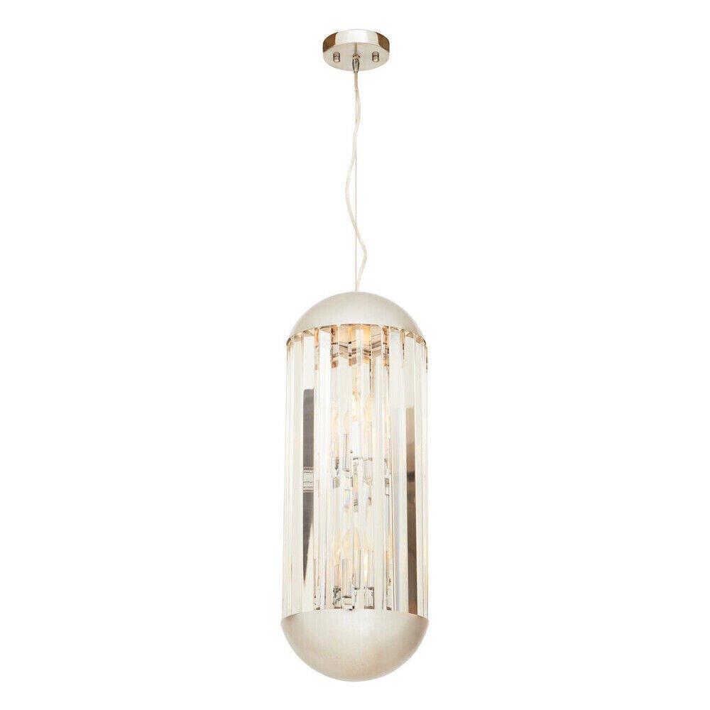 Orsina Kensington Townhouse 6 Bulb Pendant Light - Silver