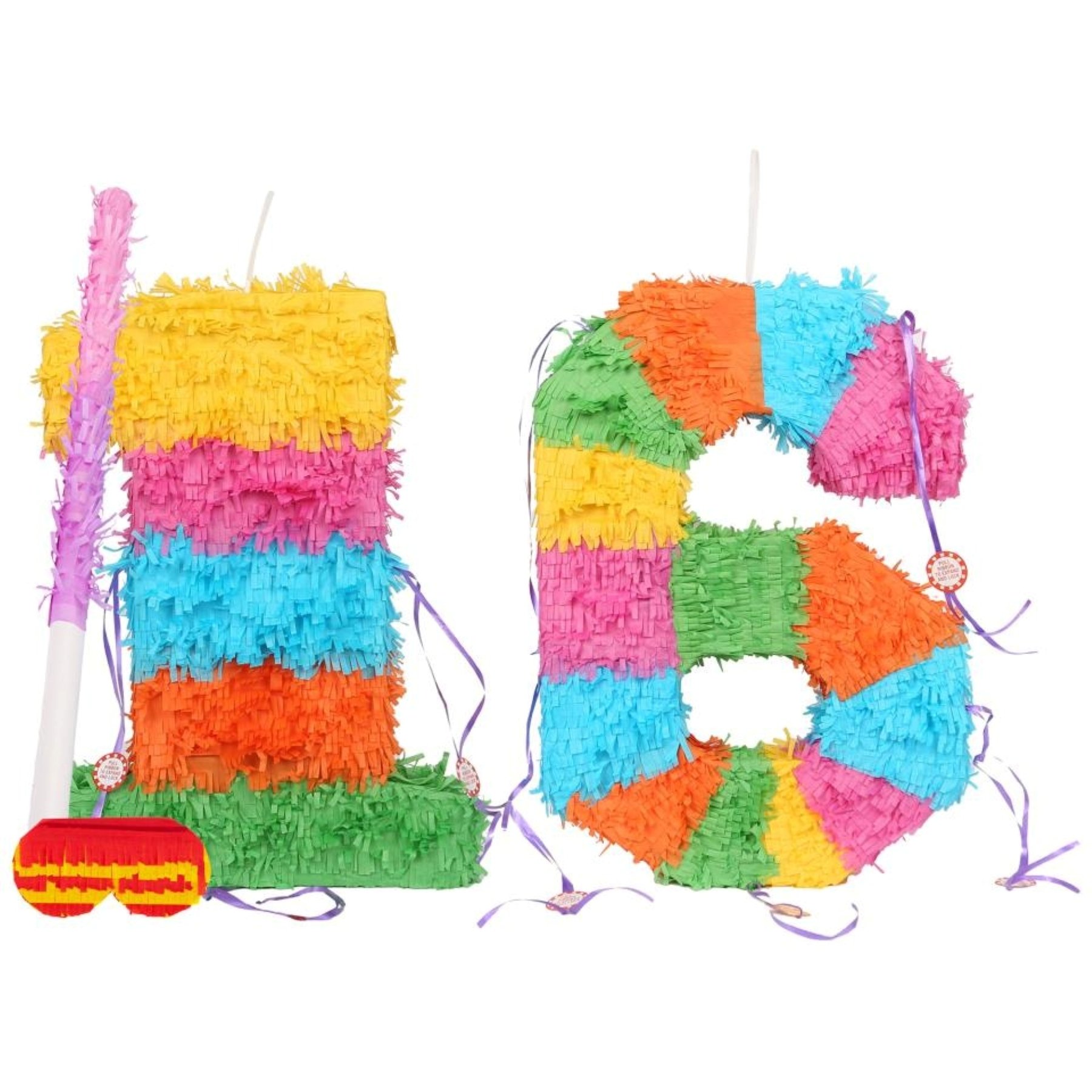 Fax Potato Fax Potato Pinata Set with Stick & Blindfold - 16th Birthday