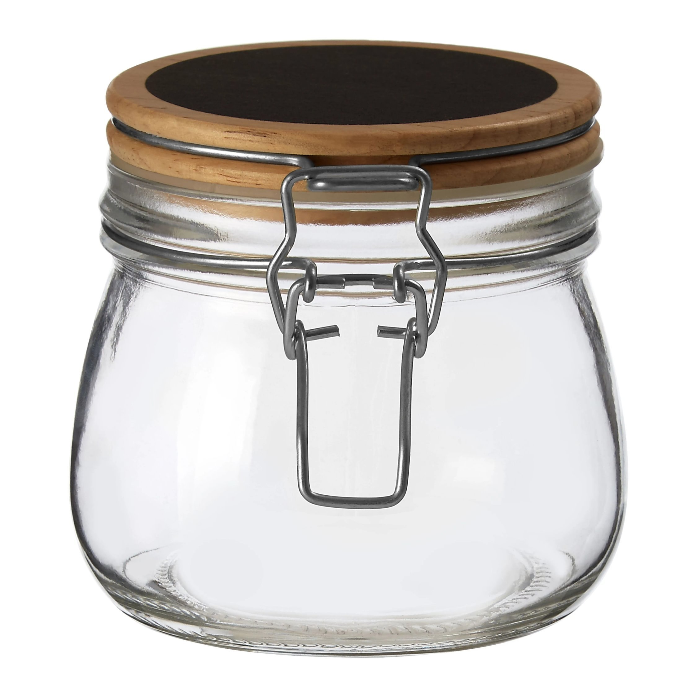 Orsina Appert Glass Storage Jar with Wooden Lid 500 ml