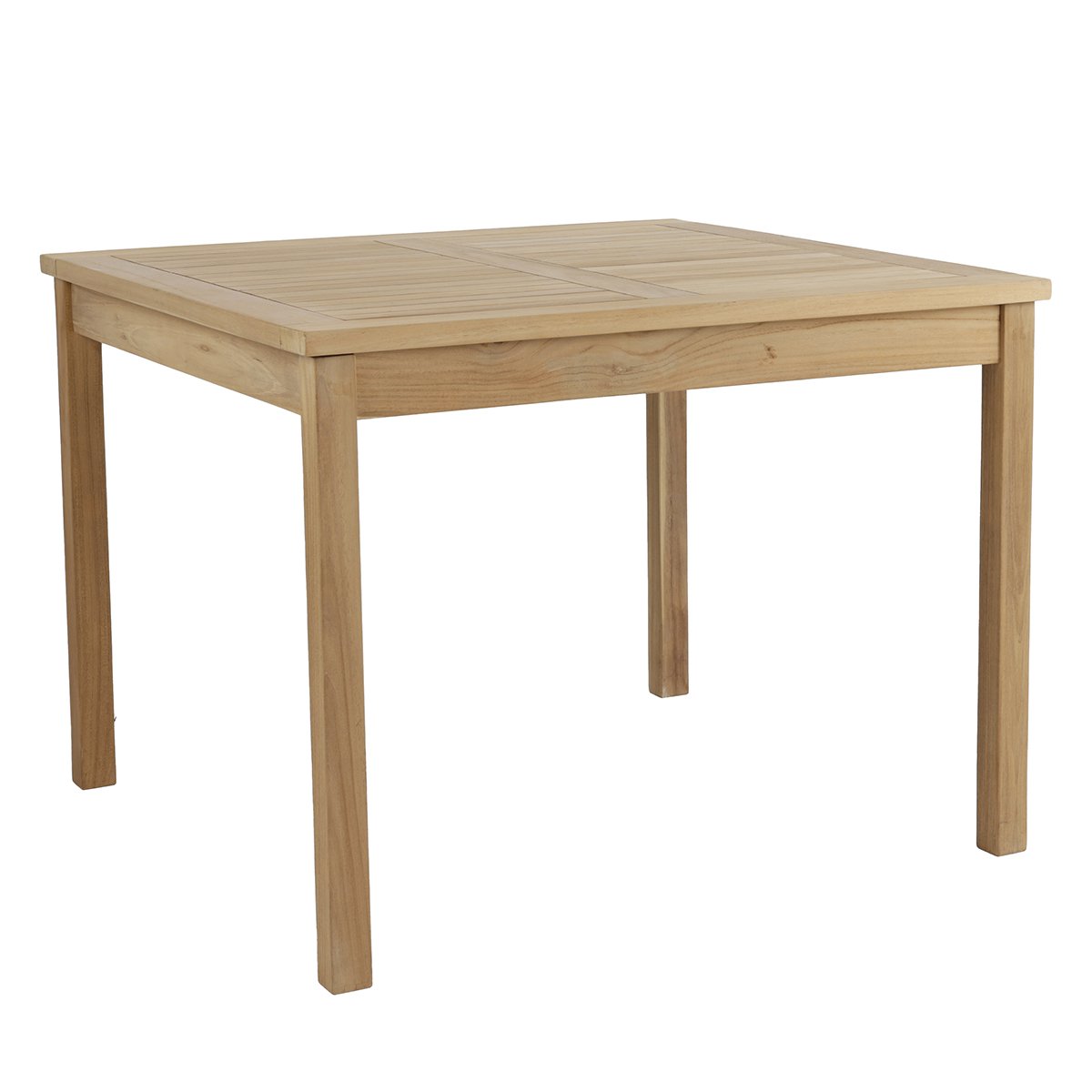Charles Bentley Teak Square Dining Table - Brown