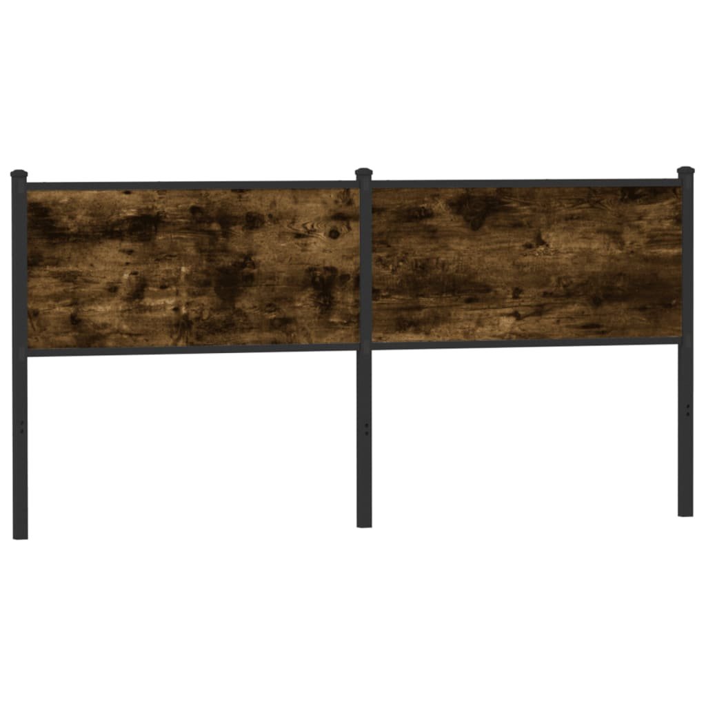 Walplus Wood Steel Replacement Headboard - Dark Oak - 166 x 3 x 91.5 cm
