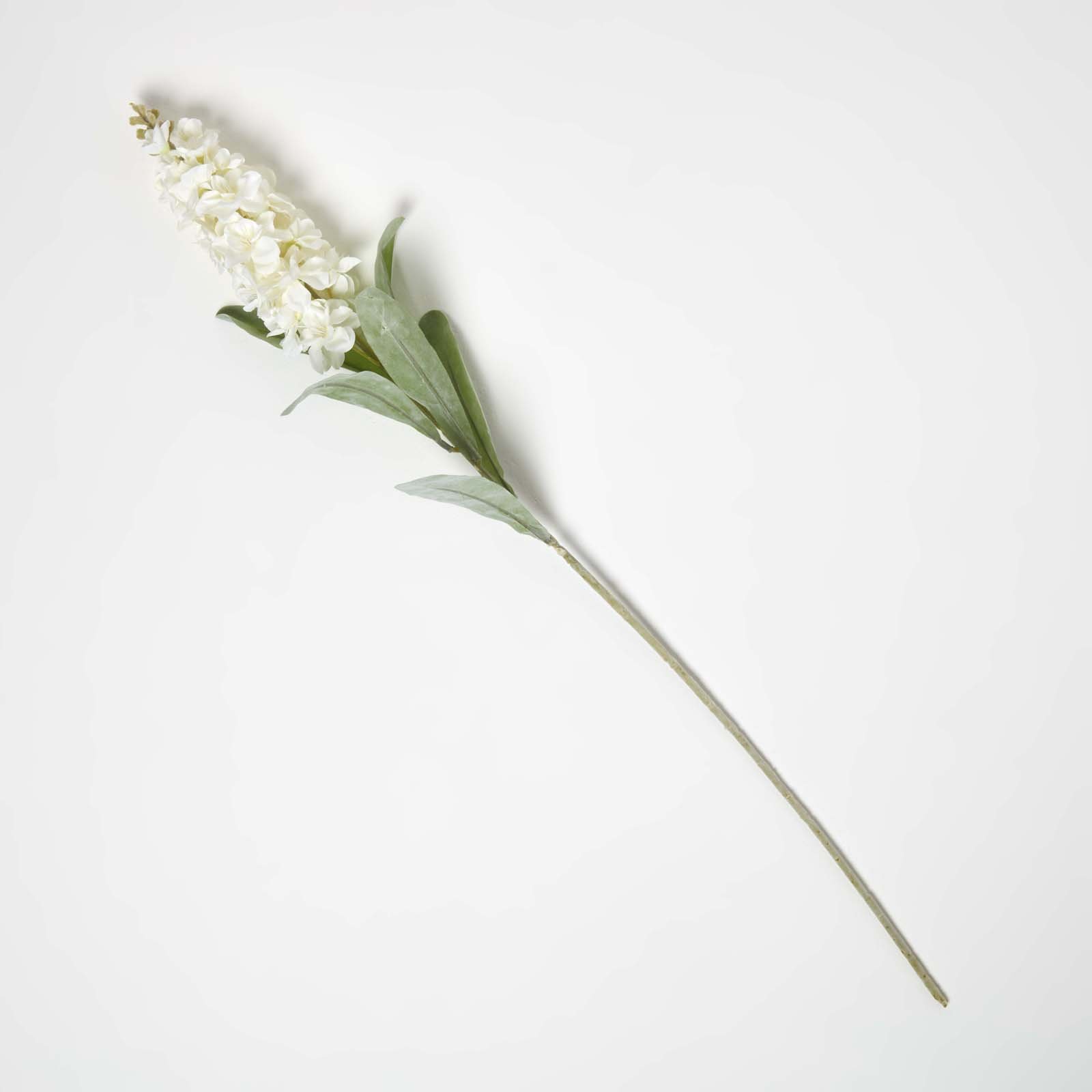 Homescapes Handcrafted Artificial Delphinium Flower Stem - Neutral