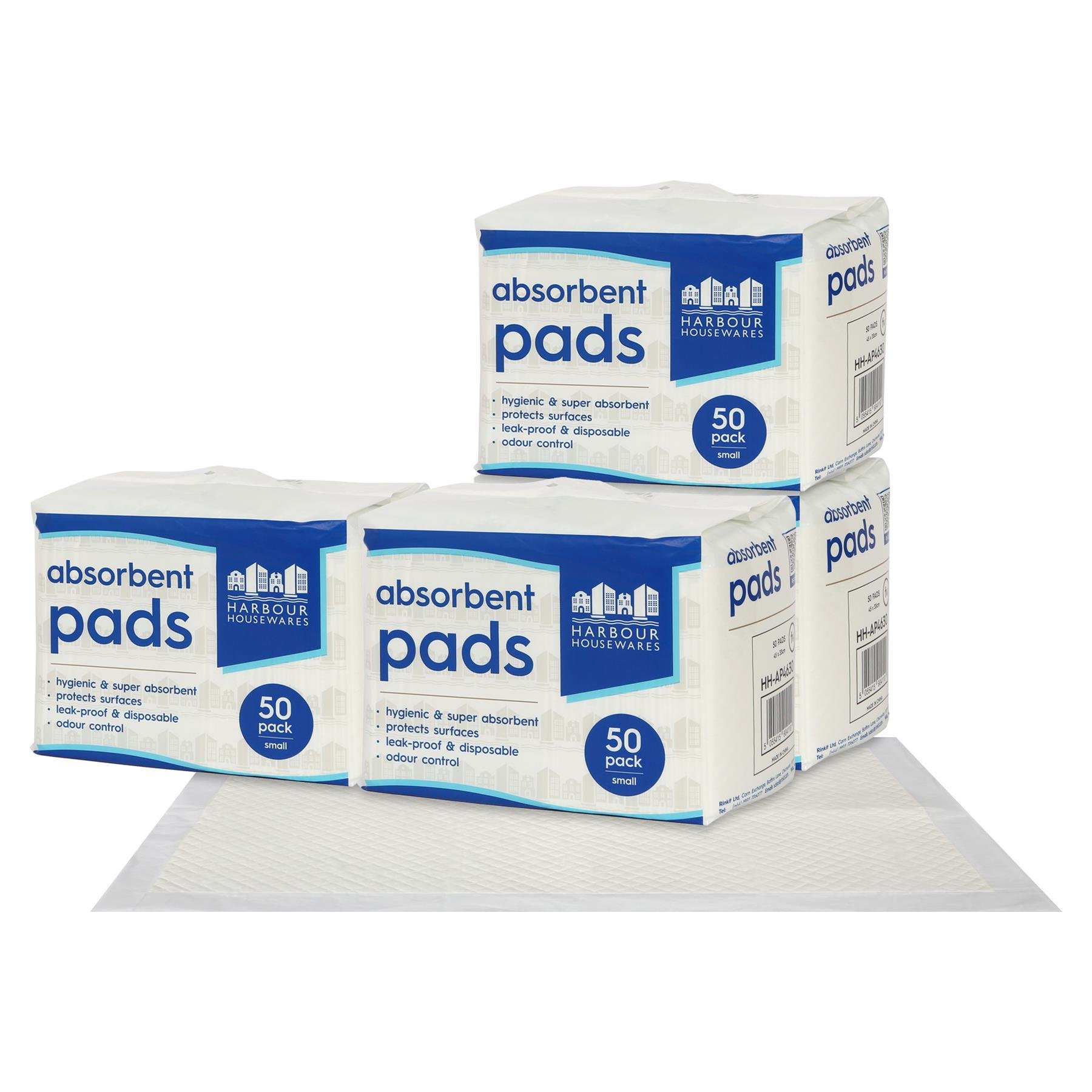 Harbour Housewares Disposable Incontinence Bed Pads -  Pack of 200