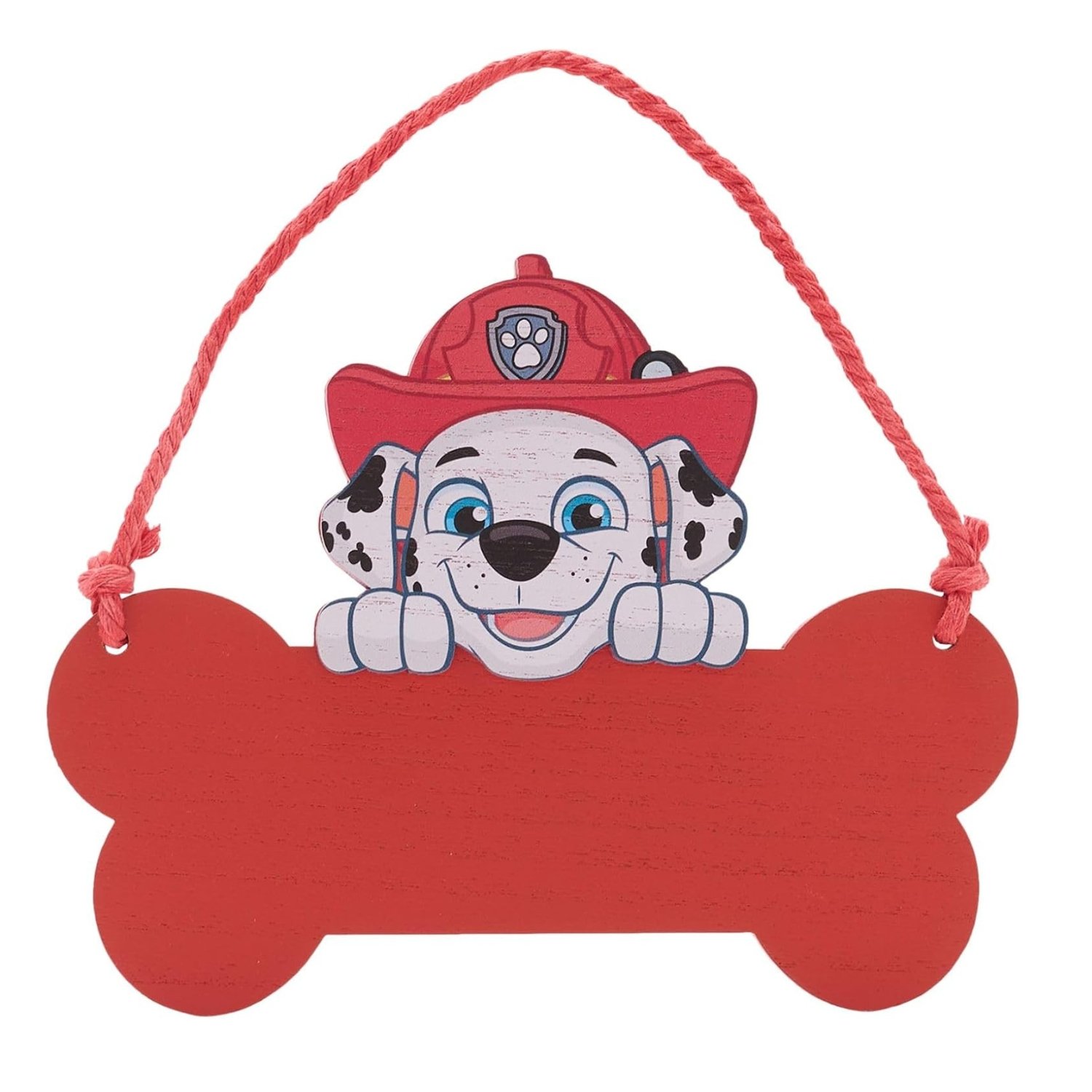 Widdop Paw Patrol Marshall Wooden Hanging Plaque - Red