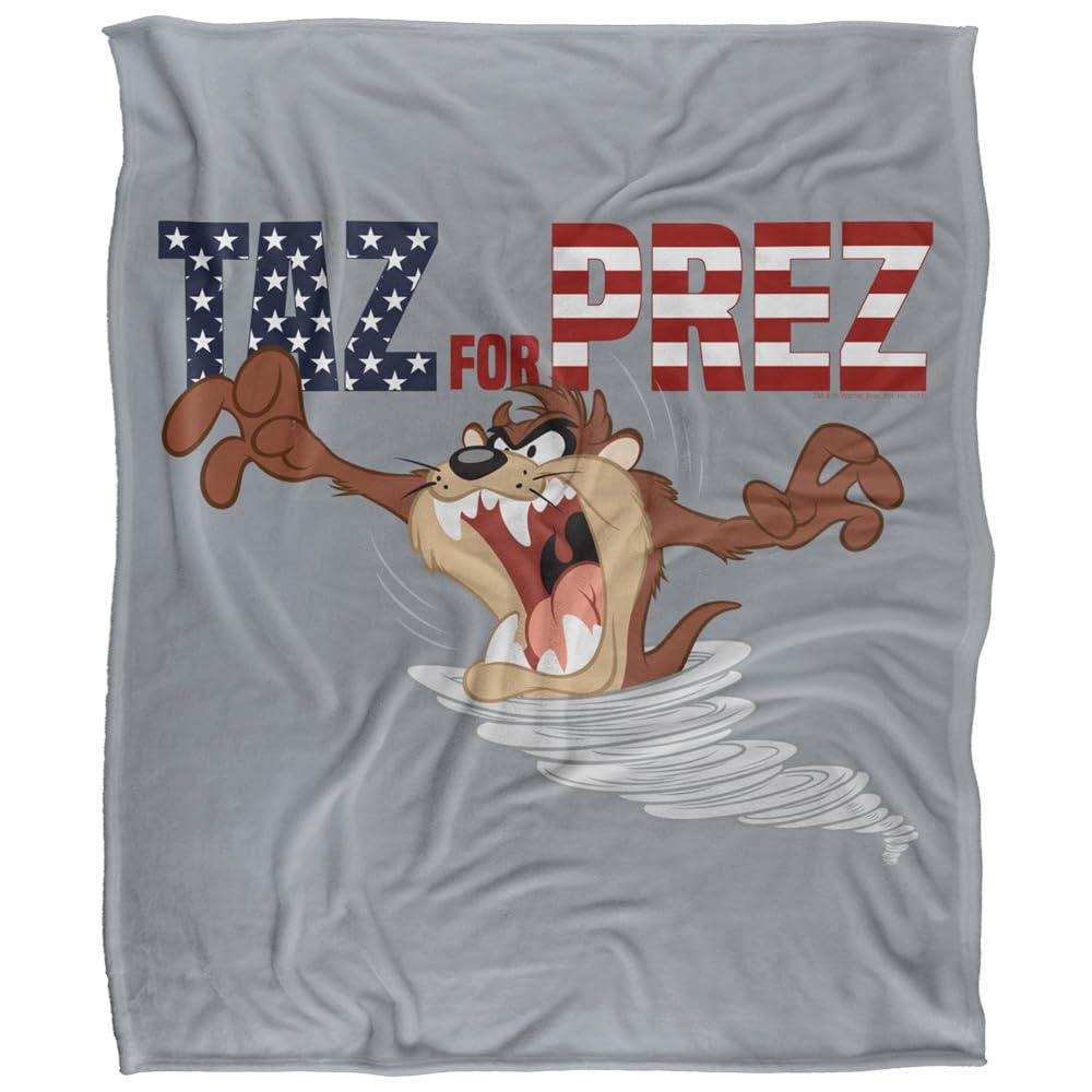 Looney Tunes Taz For Prez Blanket - 147cm x 91cm
