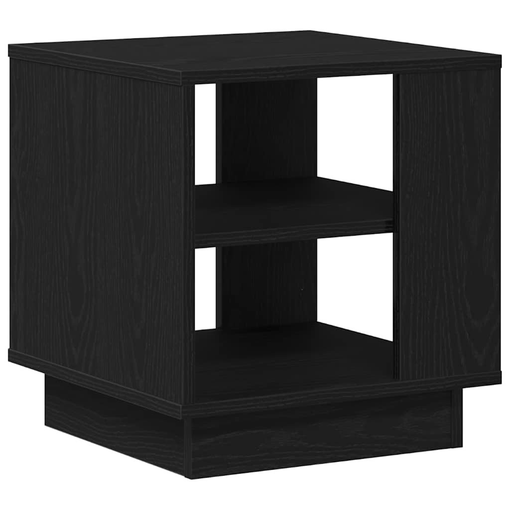 Walplus Engineered Wood Coffee Table - Dark Oak - 40 x 40 x 43 cm
