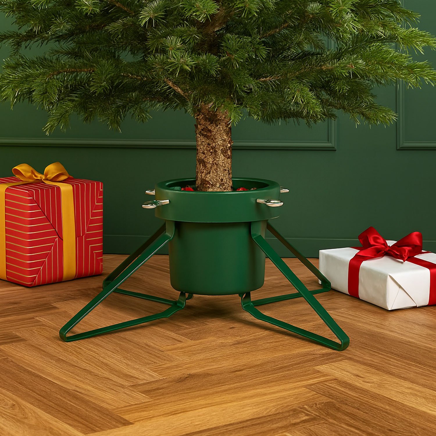 Neo Christmas Tree Stand for Real Trees - Green