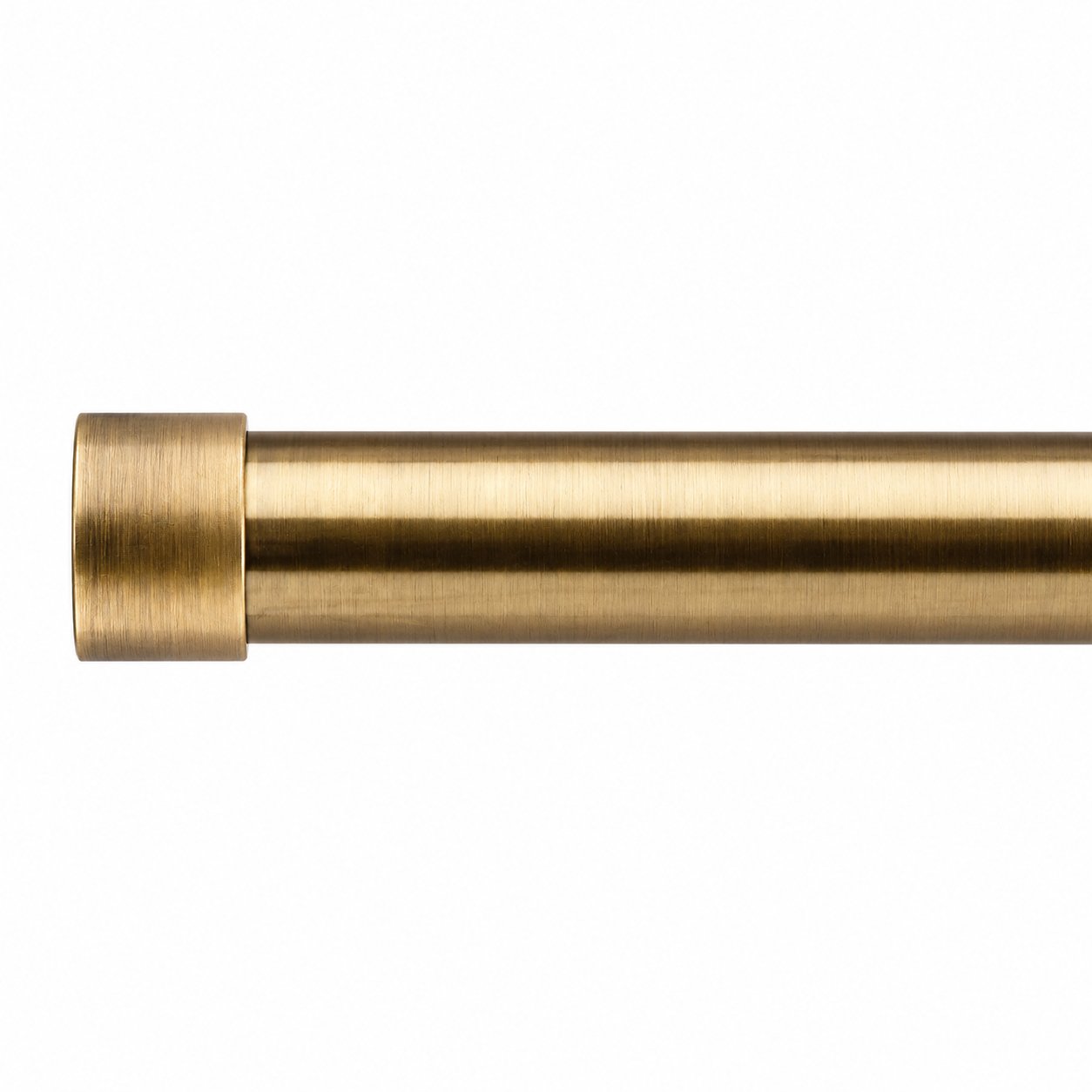 New Edge Blinds 16-19mm Brass Stud Eyelet Curtain Pole - 120cm - 210cm