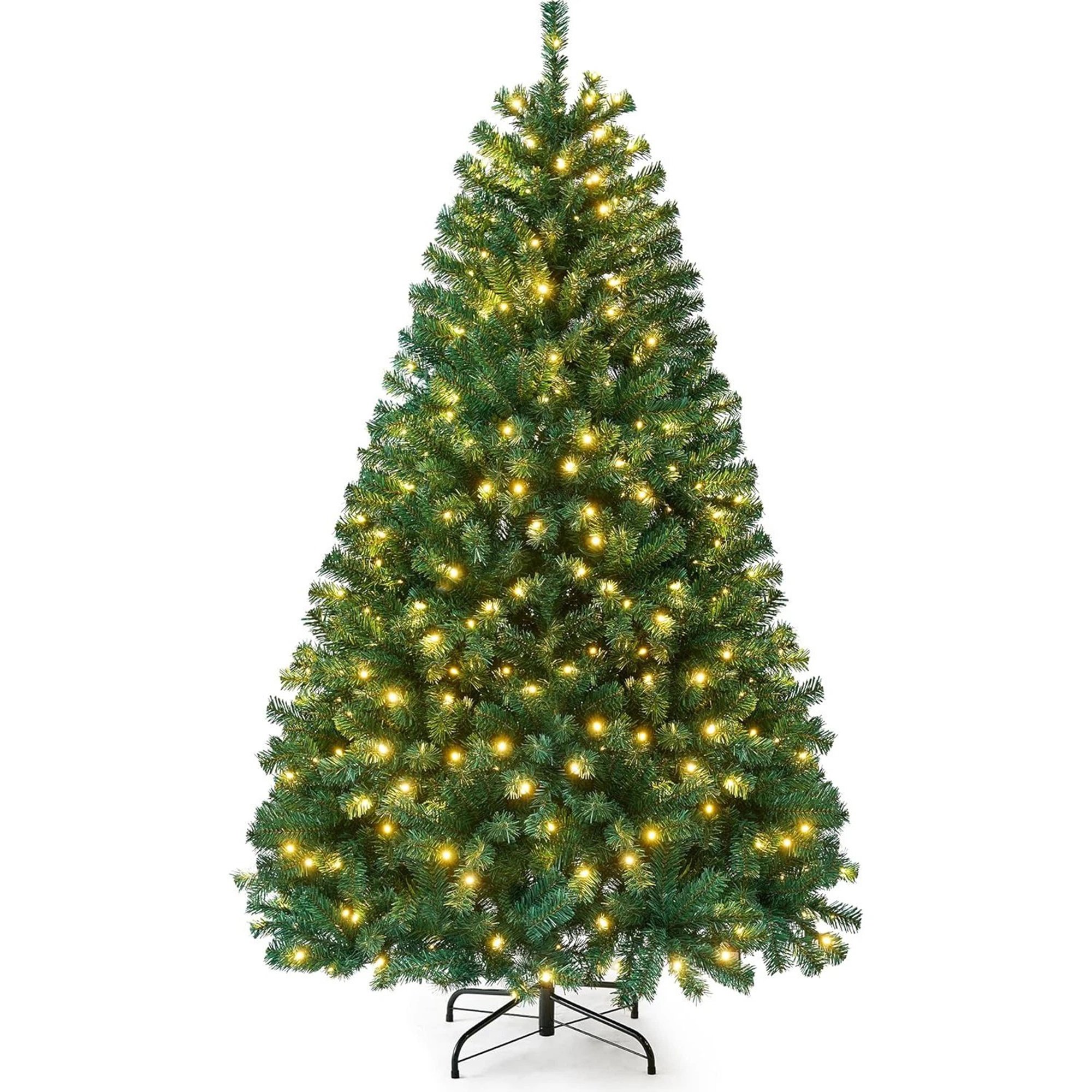 My Christmas 5ft Pre-Lit Artificial Christmas Tree with 180 LED Lights - Green
