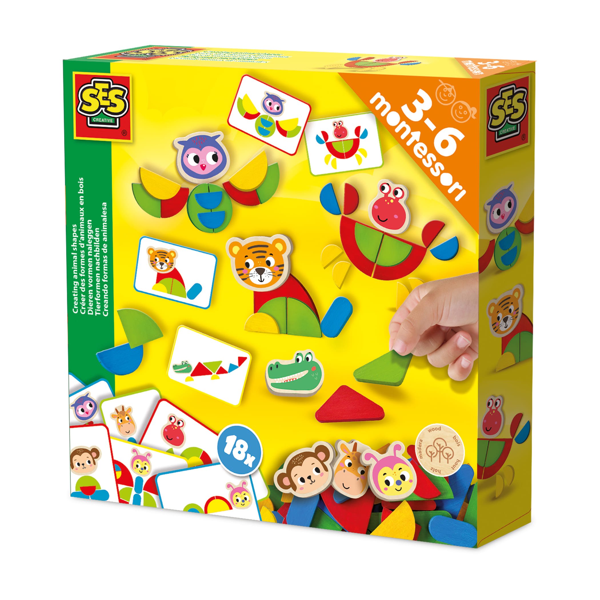 SES Creative Montessori Creating Animal Shapes Craft Set