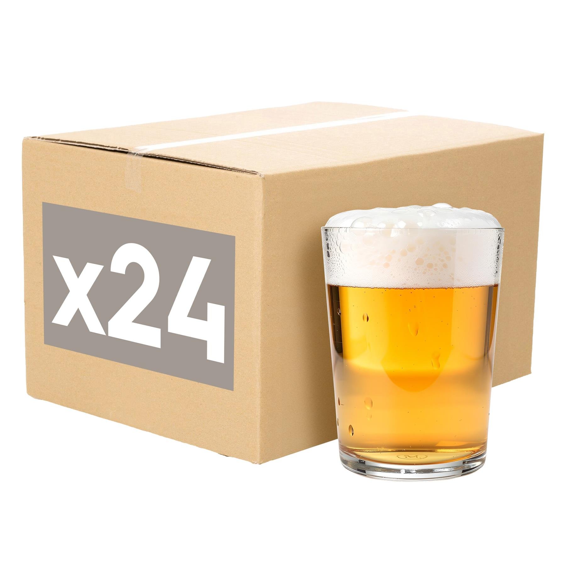 Argon Tableware Grand Islington Pint Beer Glasses - Pack of 24