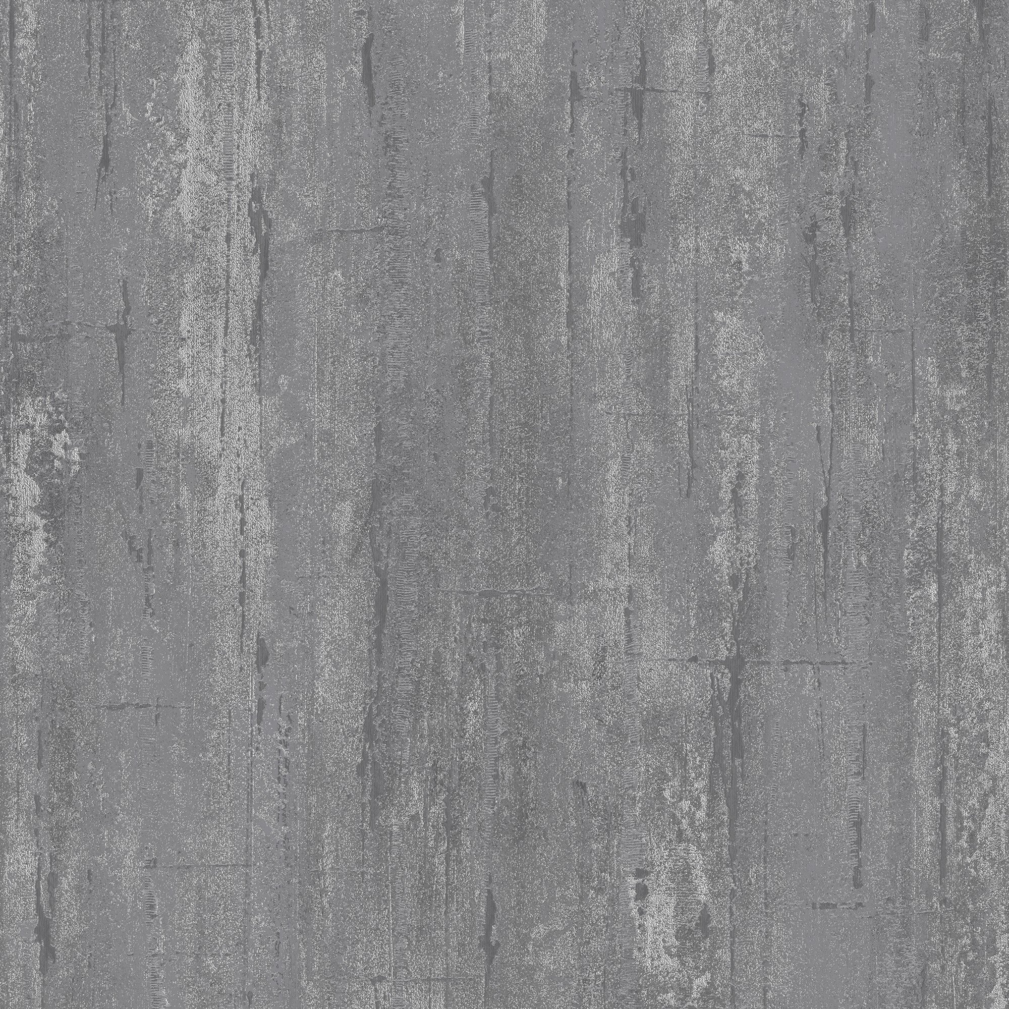 Grandeco Cave Distressed Plaster Blown Vinyl Textured Wallpaper - Charcoal Grey
