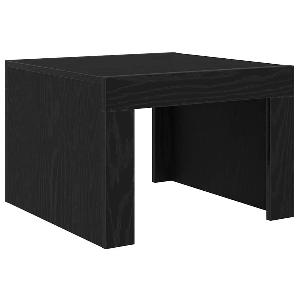 Walplus Square Coffee Table - Black Oak - 50 x 50 x 35 cm