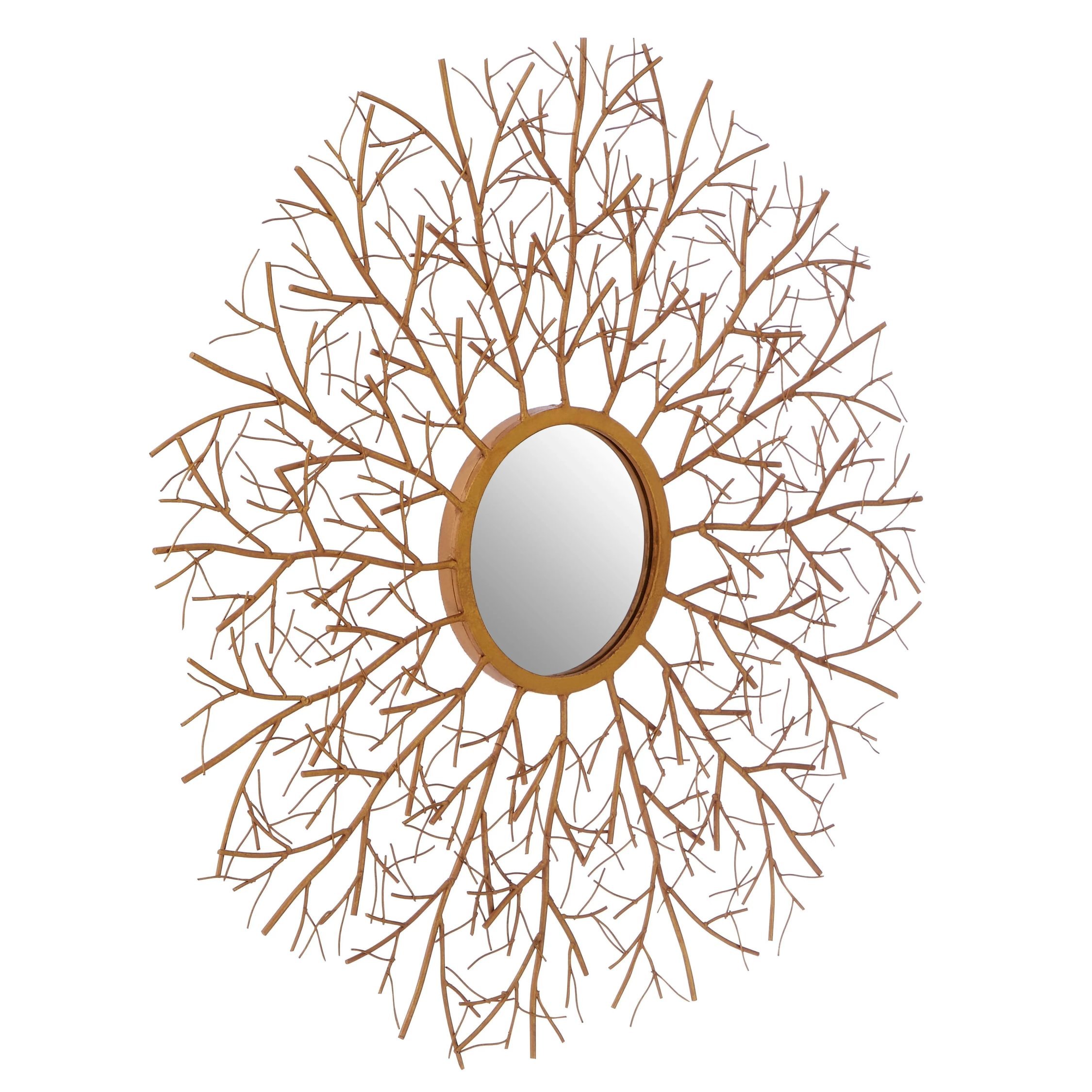 Orsina Zariah Twig Wall Mirror – Gold