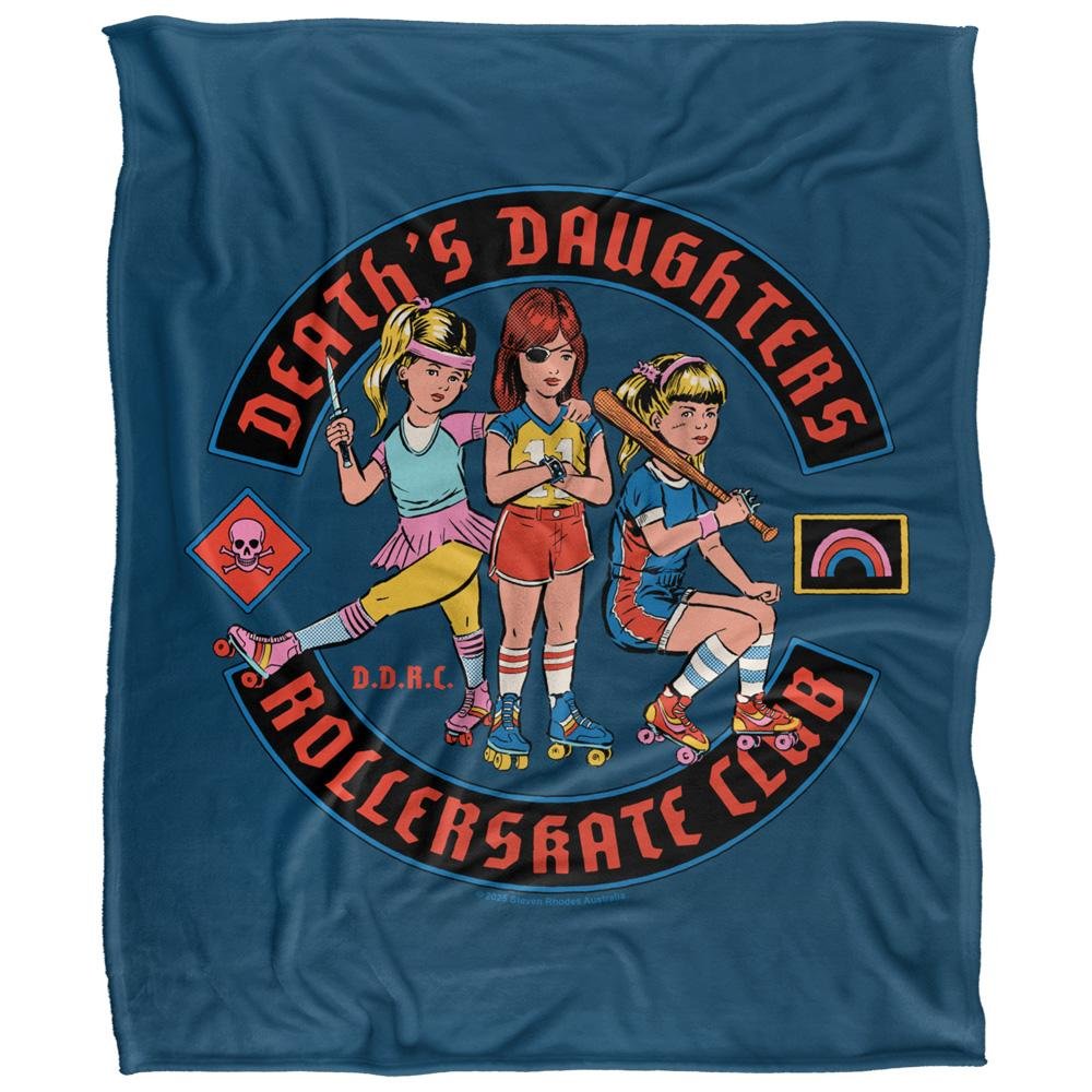 Steven Rhodes Death Daughters Rollerskate Club Blanket - 147cm x 91cm