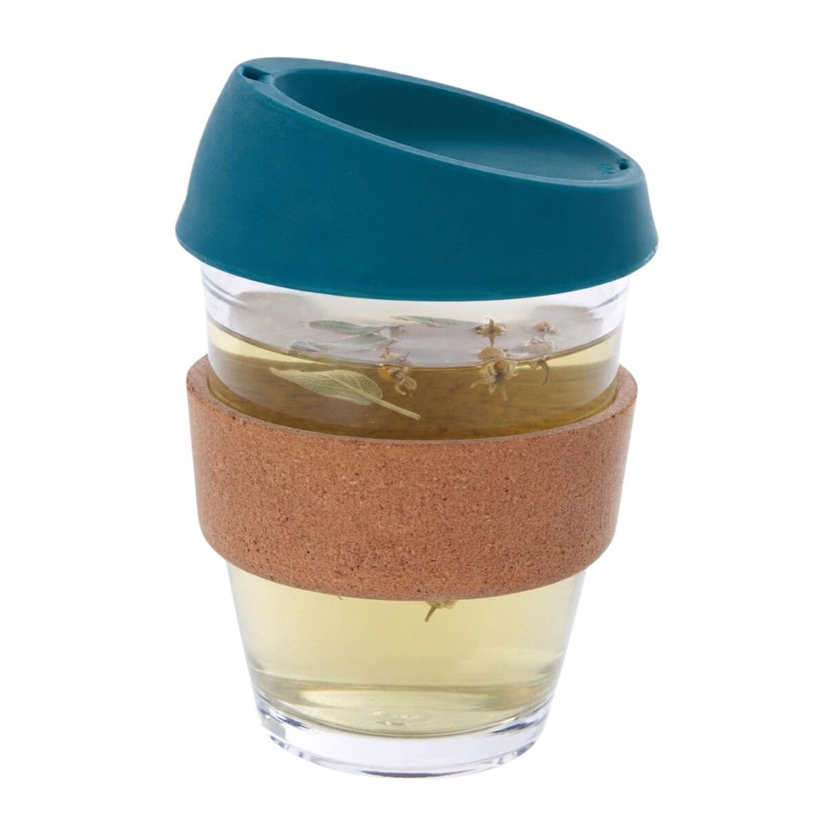 Orsina Mimo Glass Mug with Silicone Lid – Green