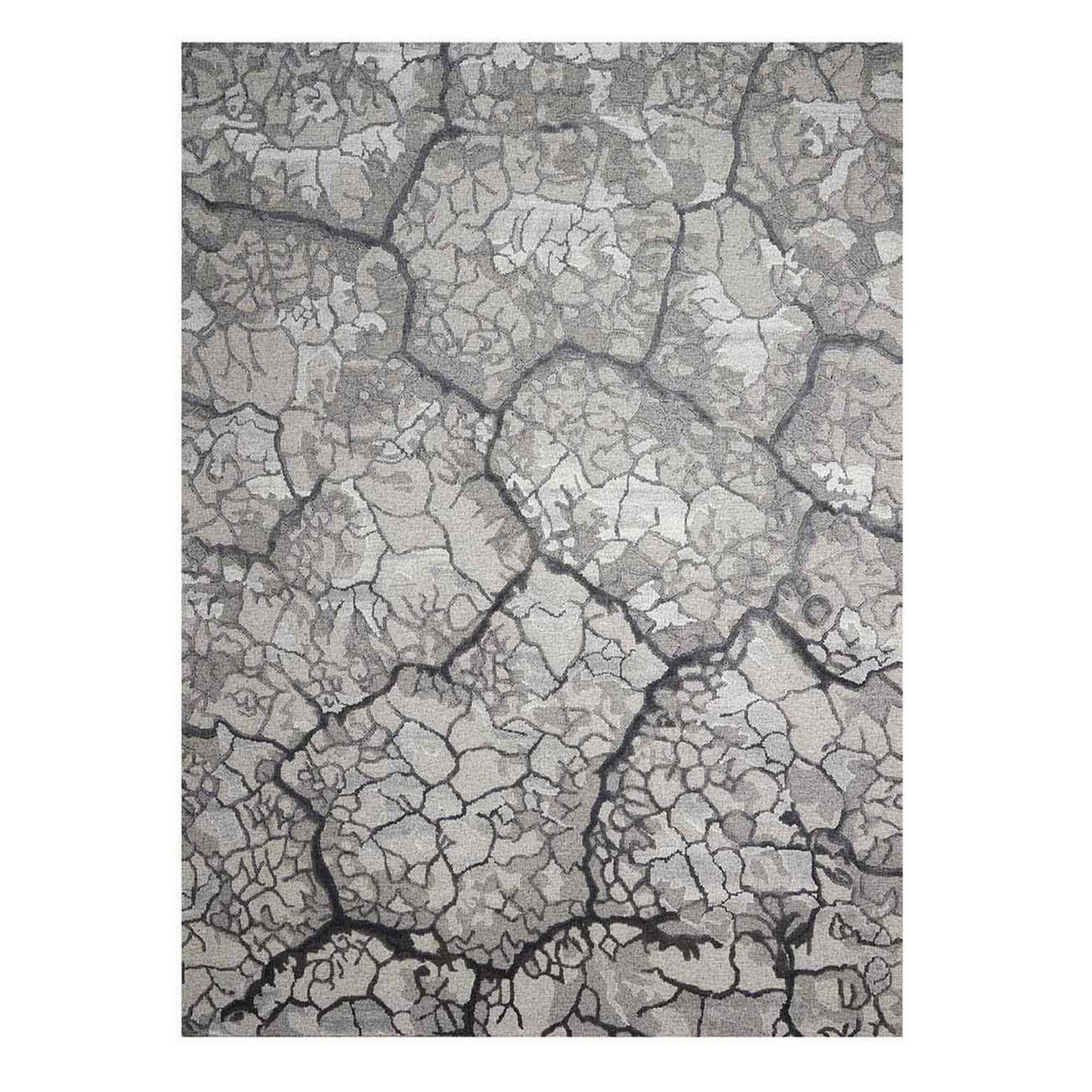 Mega Flooring Black Handmade Abstract Rug - 168 x 226cm