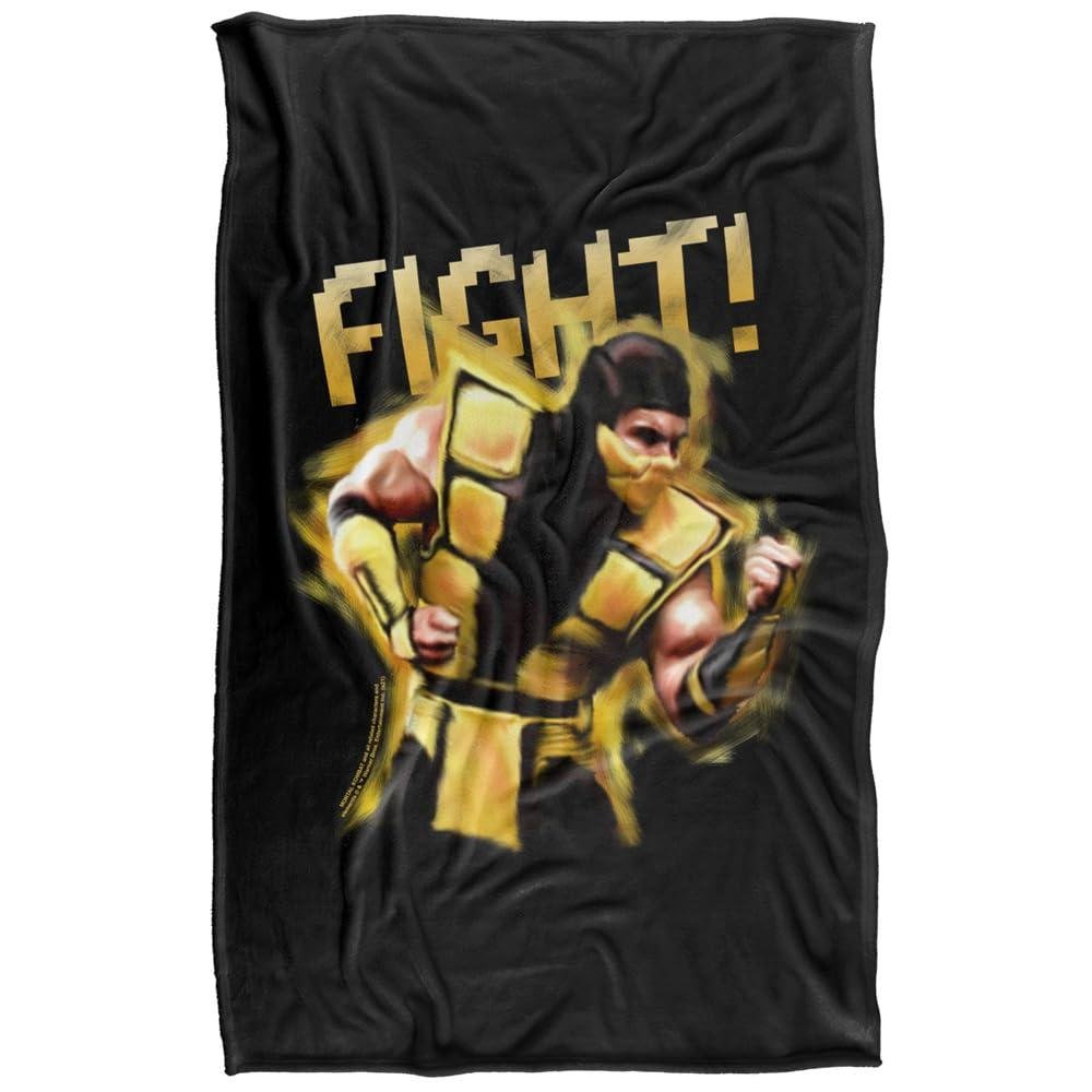Mortal Kombat Scorpion Klassic Fight! Blanket - 147cm x 91cm