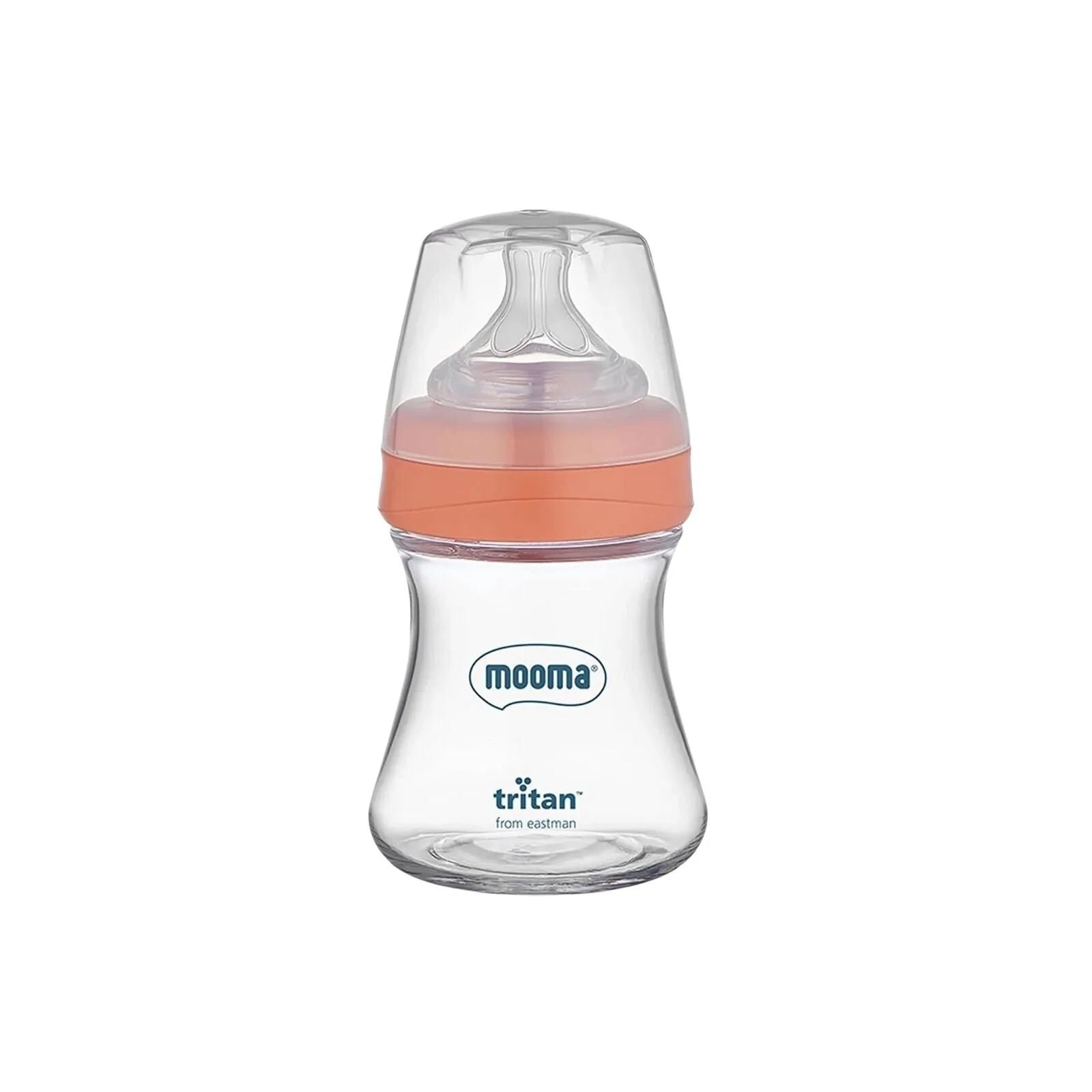 Mooma 150ml Slow Flow Tritan Feeding Bottle - Coral Pink
