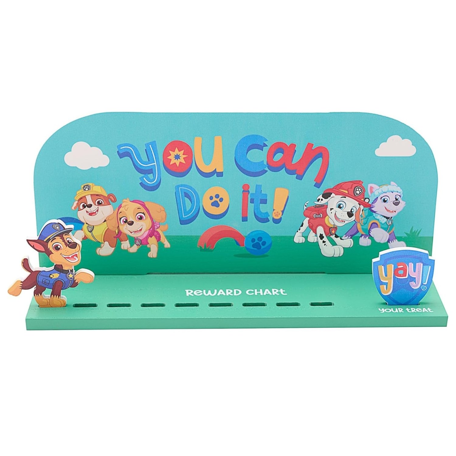 Widdop Paw Patrol You Can Do It Wooden Reward Chart - Blue