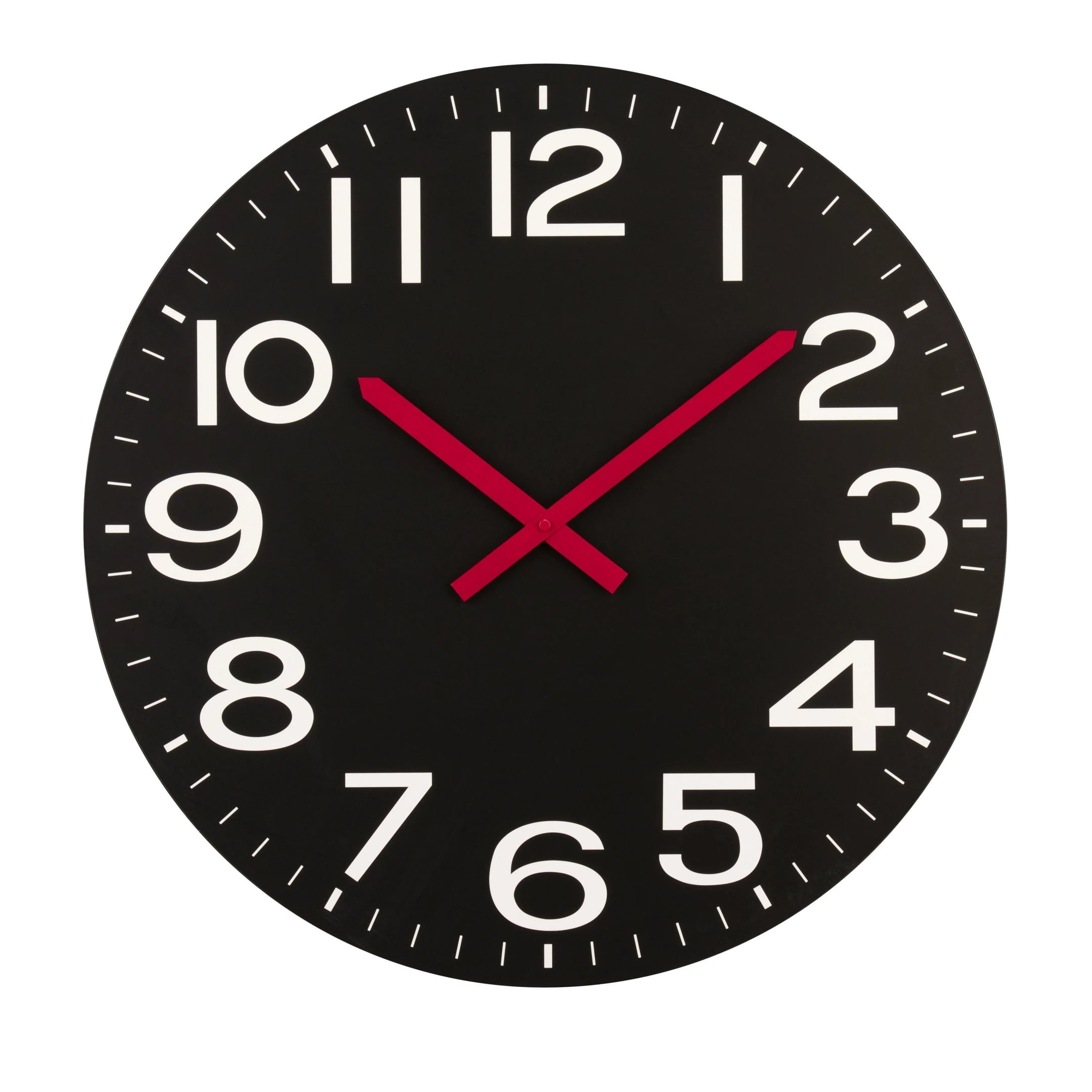 Orsina Rosston 58cm Dia Wall Clock - Black