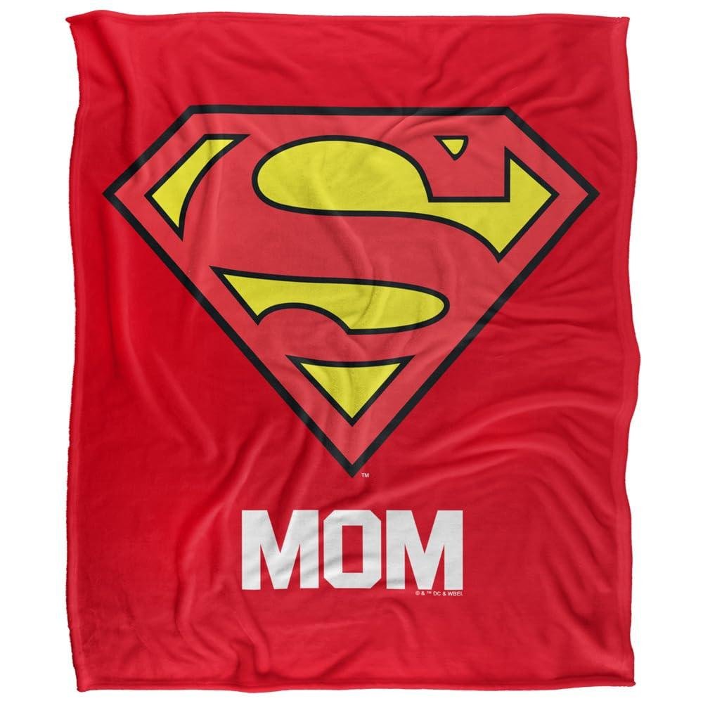 Superman Super Mom Soft Touch Mothers Day Blanket - 152cm x 127cm