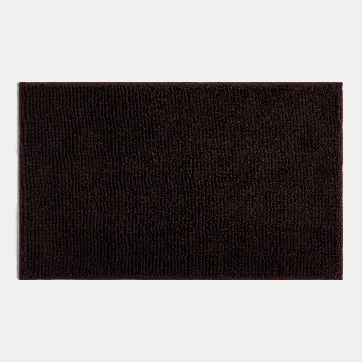 OHS Chenille Style Quick Dry Bath Mat - 45 x 75cm - Chocolate