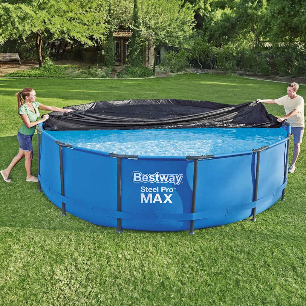 Walplus PVC Pool Cover - Anthracite - 457 cm