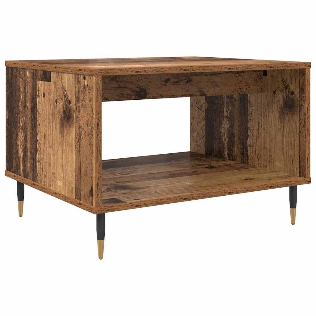 Walplus Engineered Wood Coffee Table - Dark Wood - 60 x 50 x 40 cm