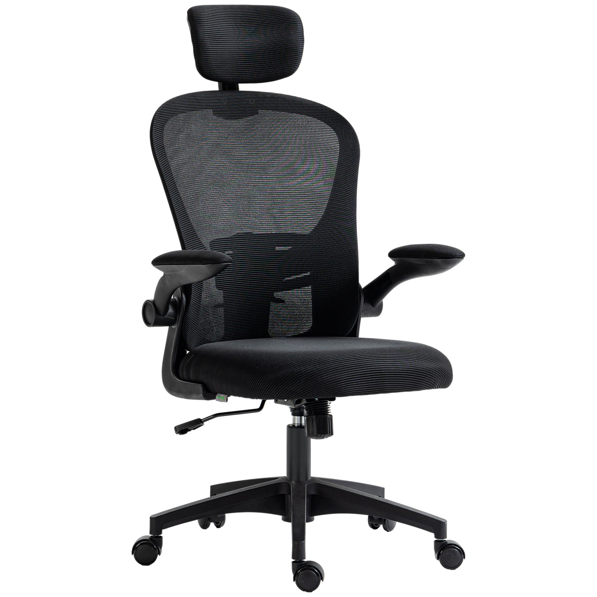 Vinsetto 4D Lumbar Support Ergonomic Desk Chair - Black