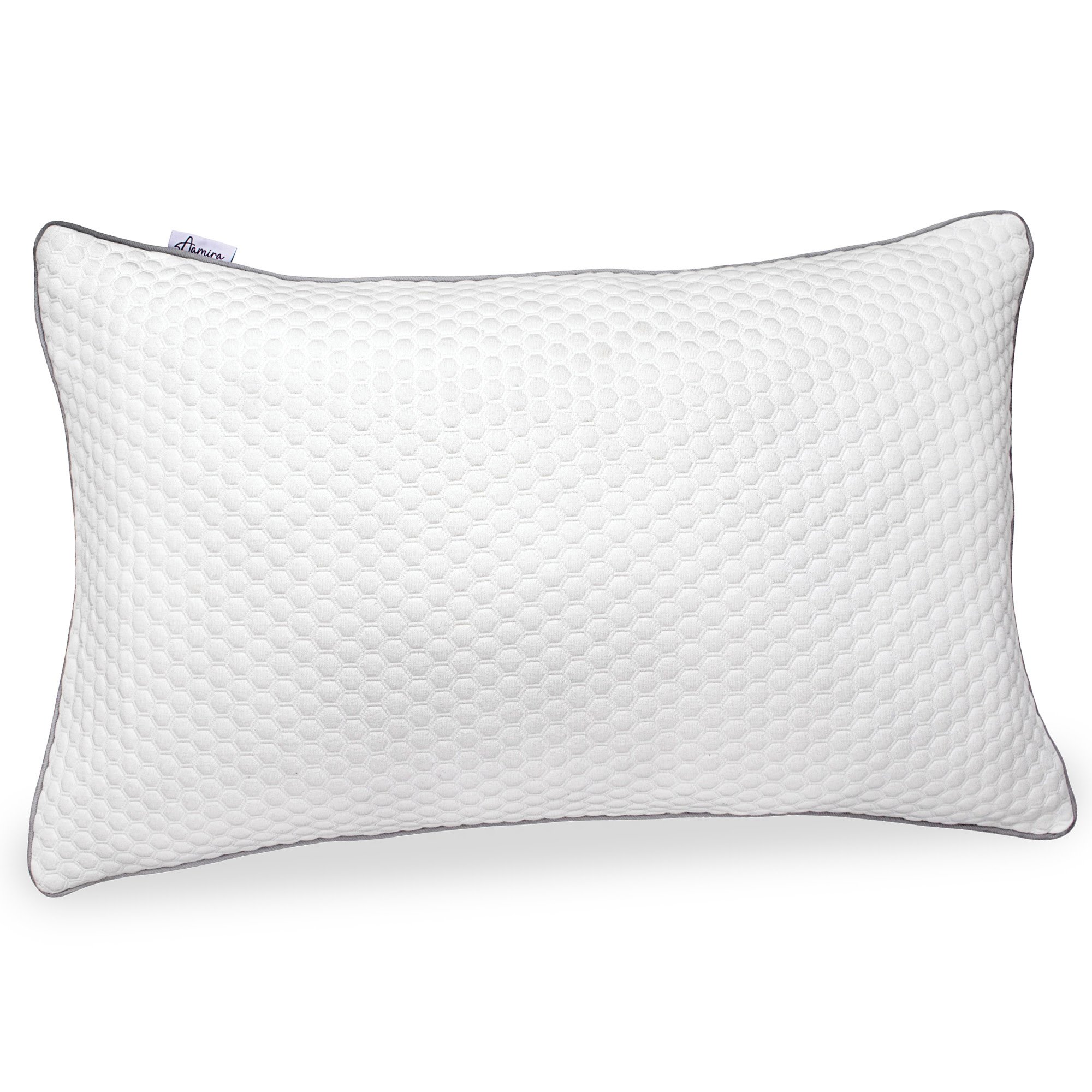 Aamira Cooling Shredded Memory Foam Medium Pillow White