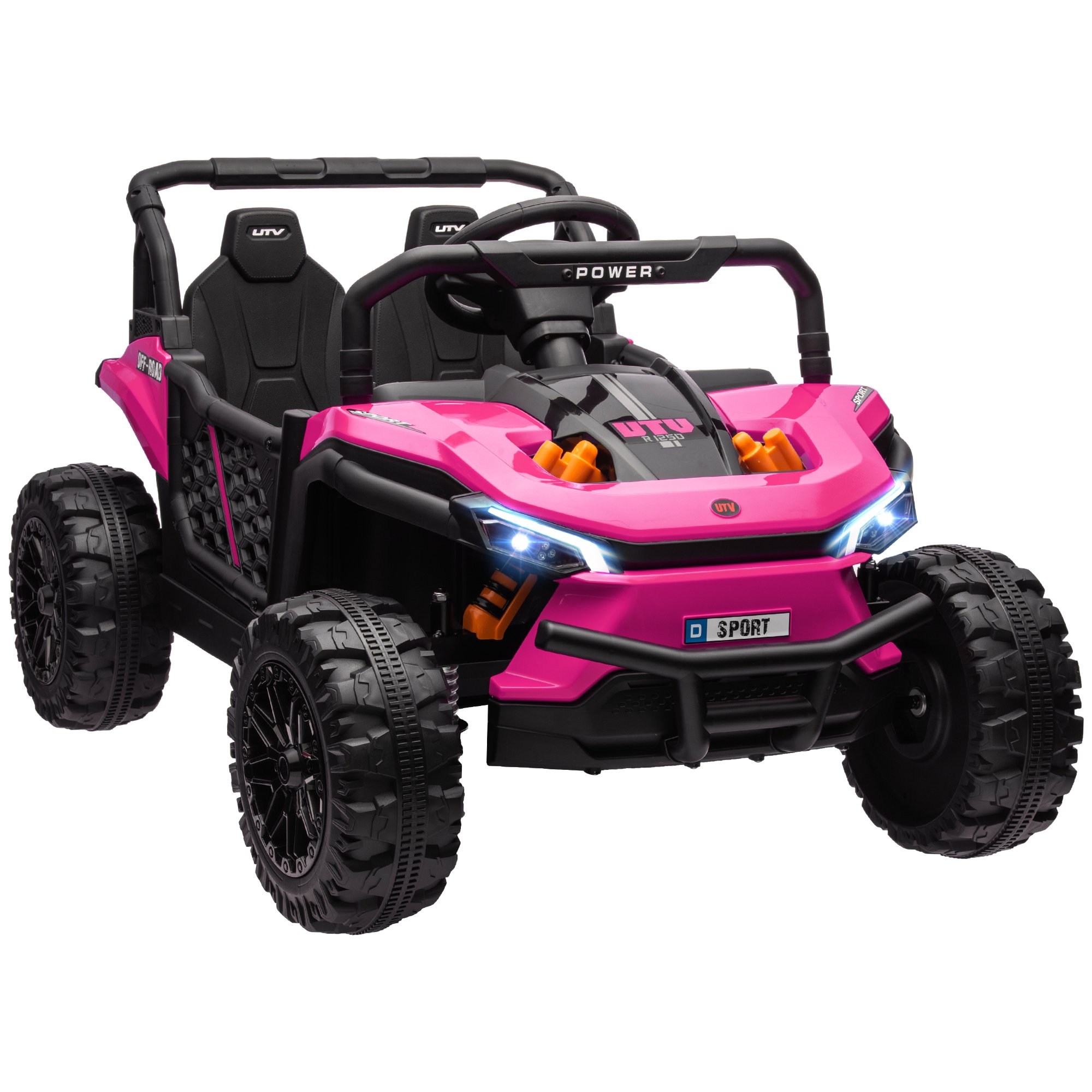 AIYAPLAY 12V 3 to 5 Years Remote Control Music USB Electric Ride On Car – Pink