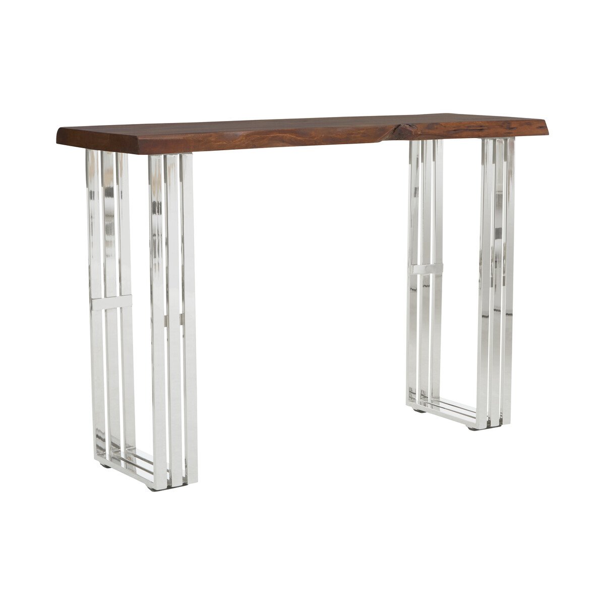 Orsina Hampstead Console Table – Natural & Silver