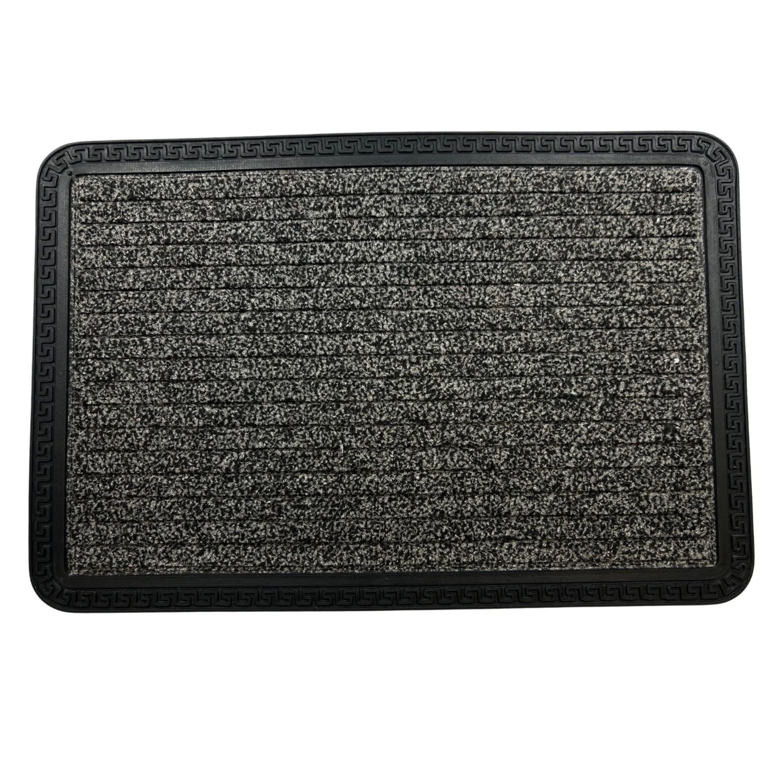 Ark Mat Anthracite 5mm Heavy Duty Washable Rubber Backed Door Mat - 40 x 60cm