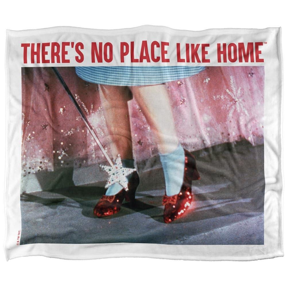 Wizard Of Oz No Place Like Home Soft Touch Blanket - 147cm x 91cm