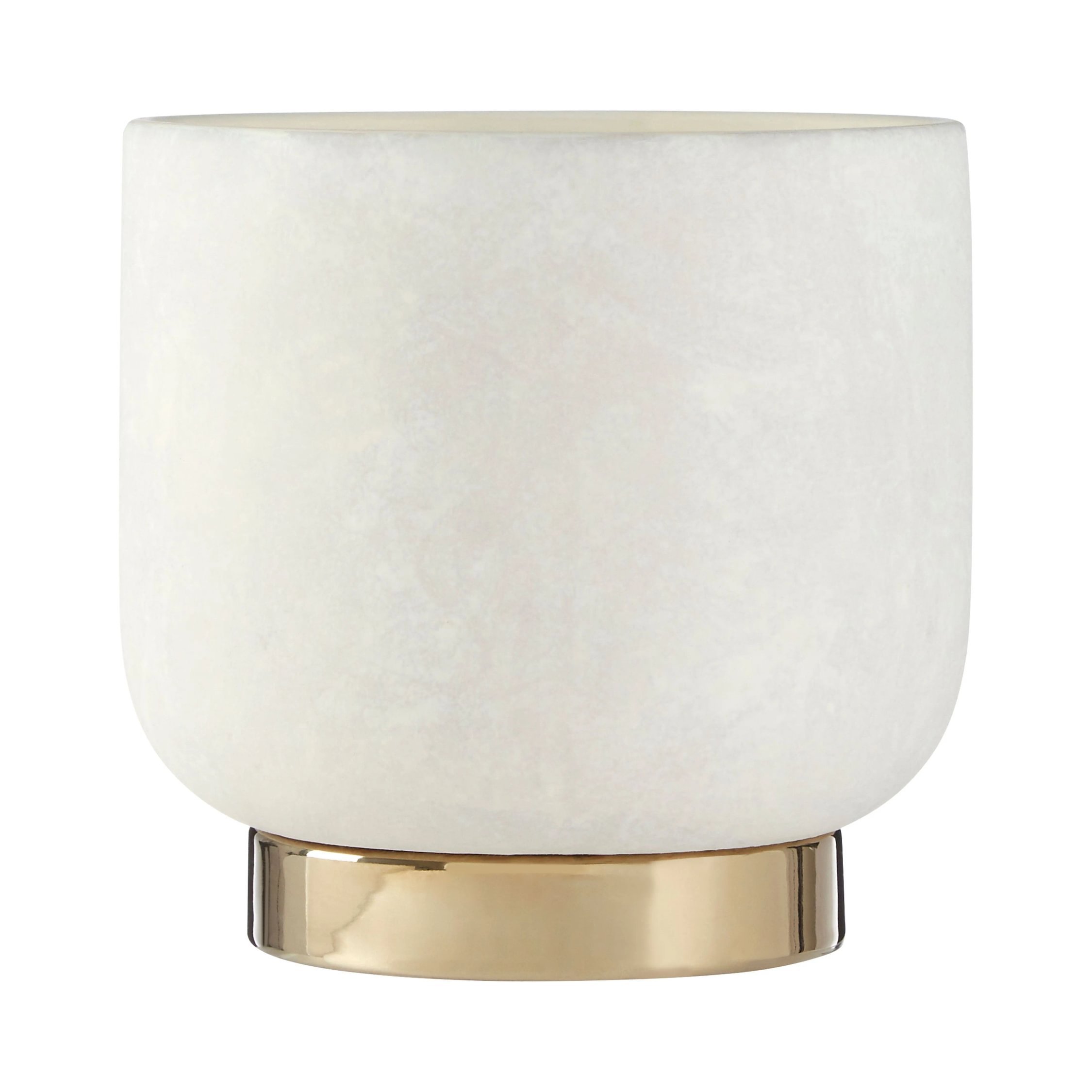 Orsina Callie Large Ceramic Planter - White and Gold