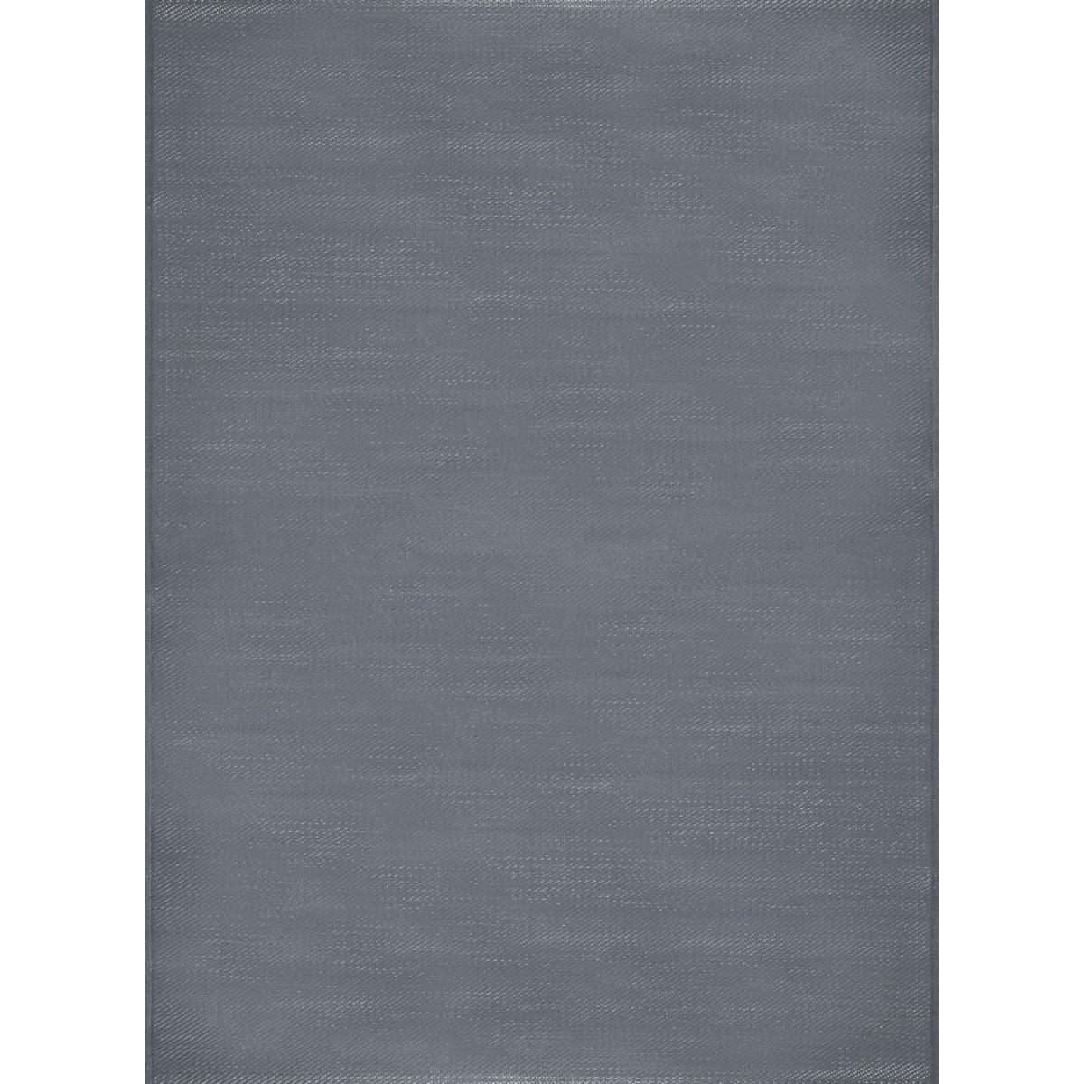 The Rugs Anthracite Urban Reversible Plain Outdoor Rug - 90 x 150cm