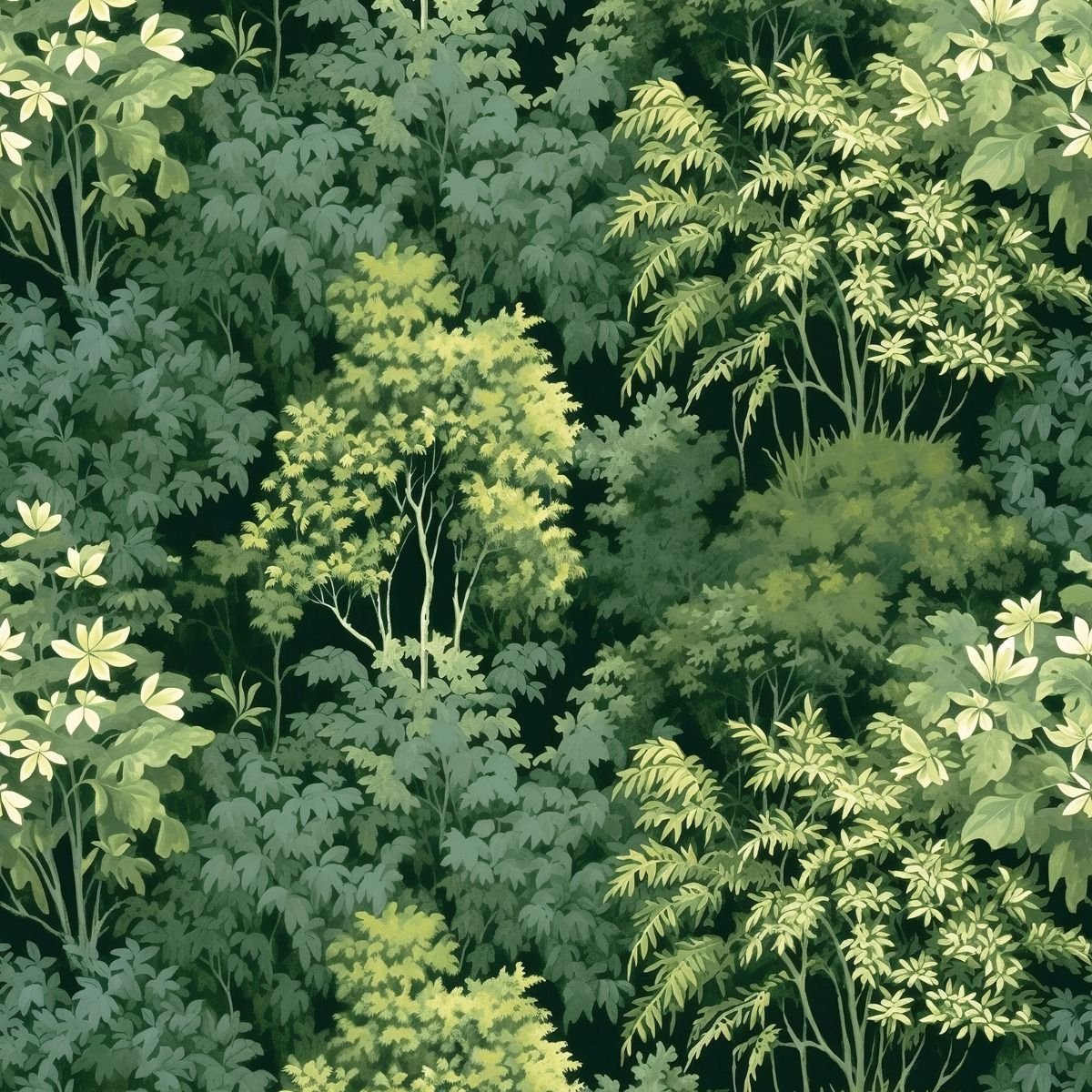 World of Wallpaper Folklore Forest Textured Wallpaper - Green