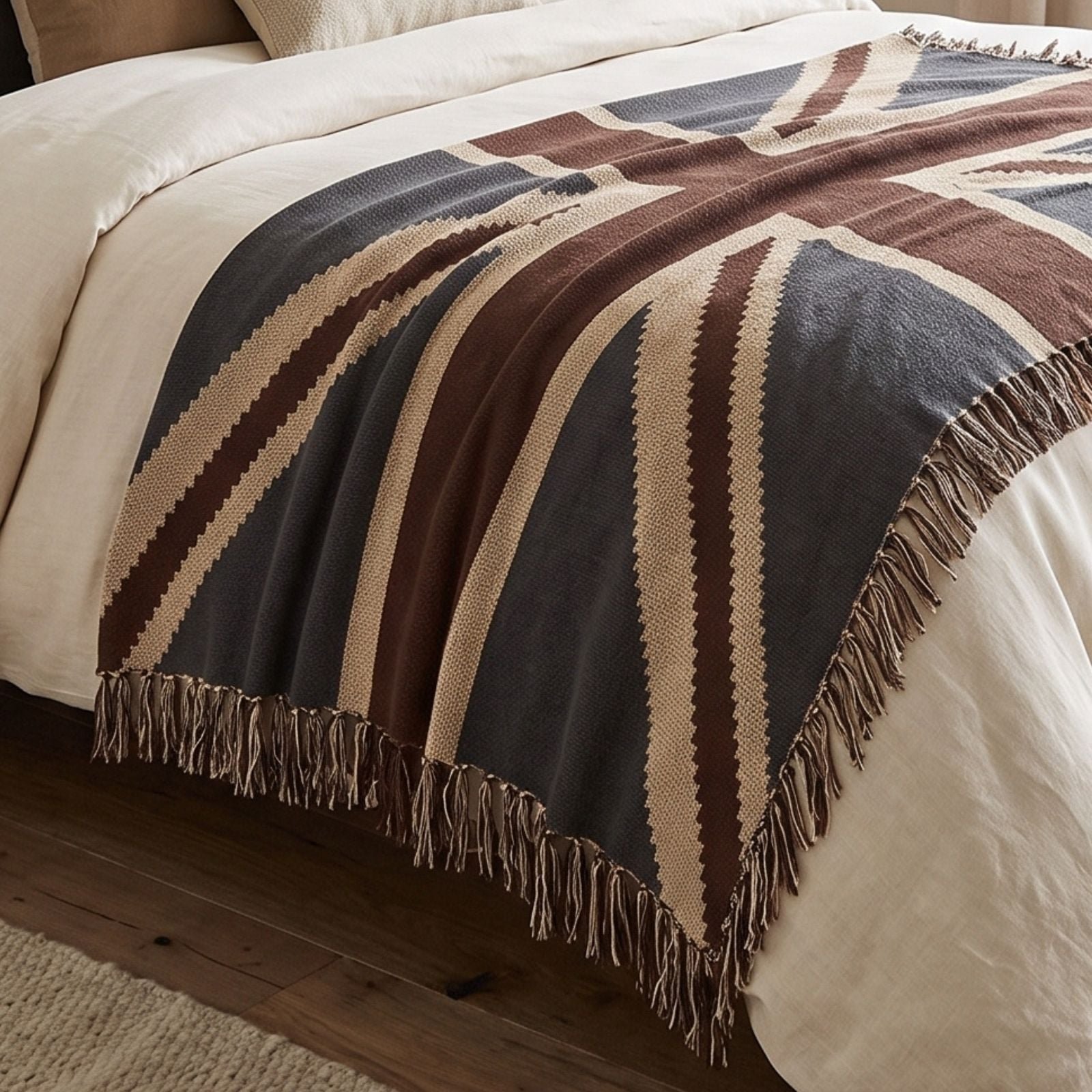 Homescapes Cotton Union Jack Flag Throw - 125 x 150 cm