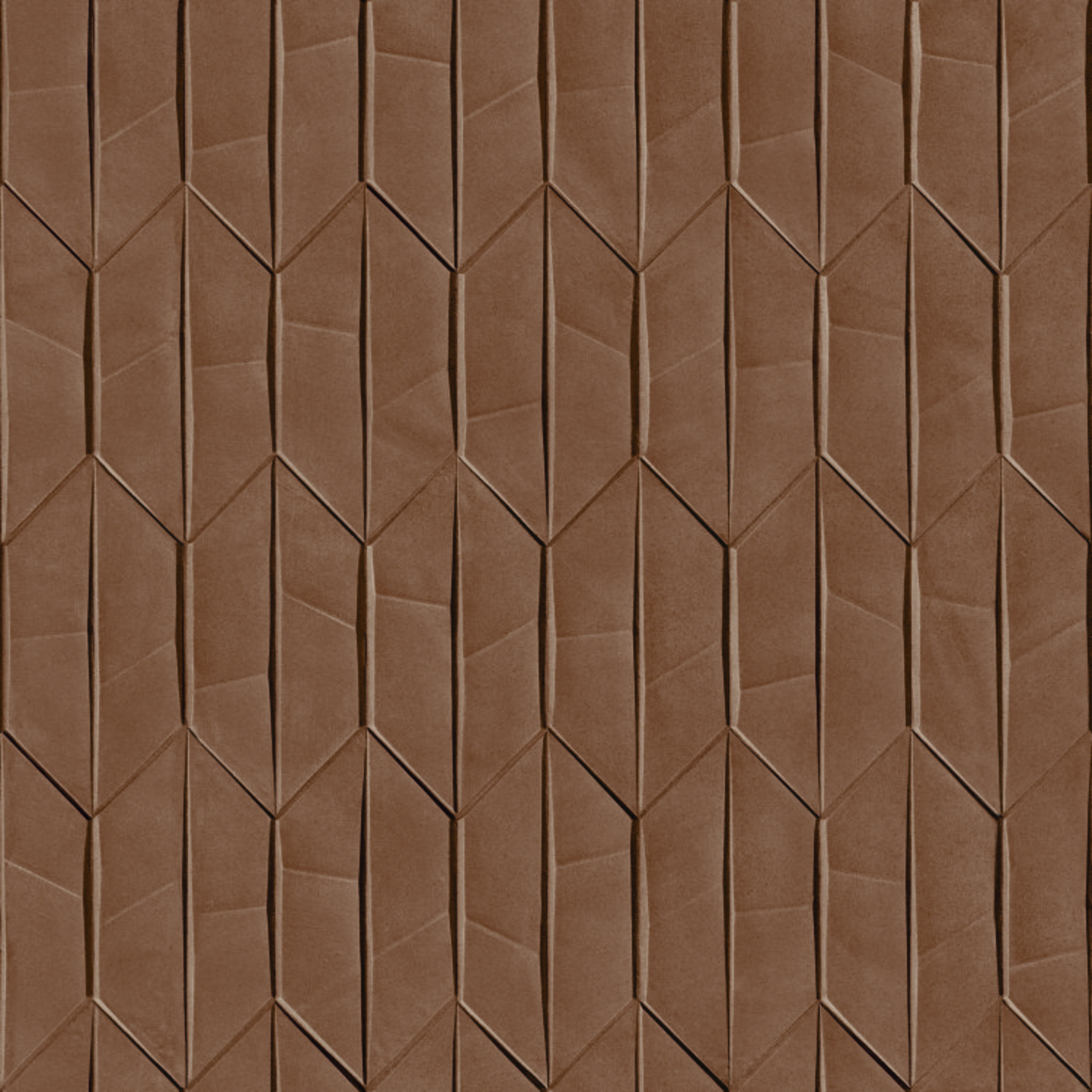 Grandeco Sveg Cut Stone Photographic Effect Textured Wallpaper - Copper Brown