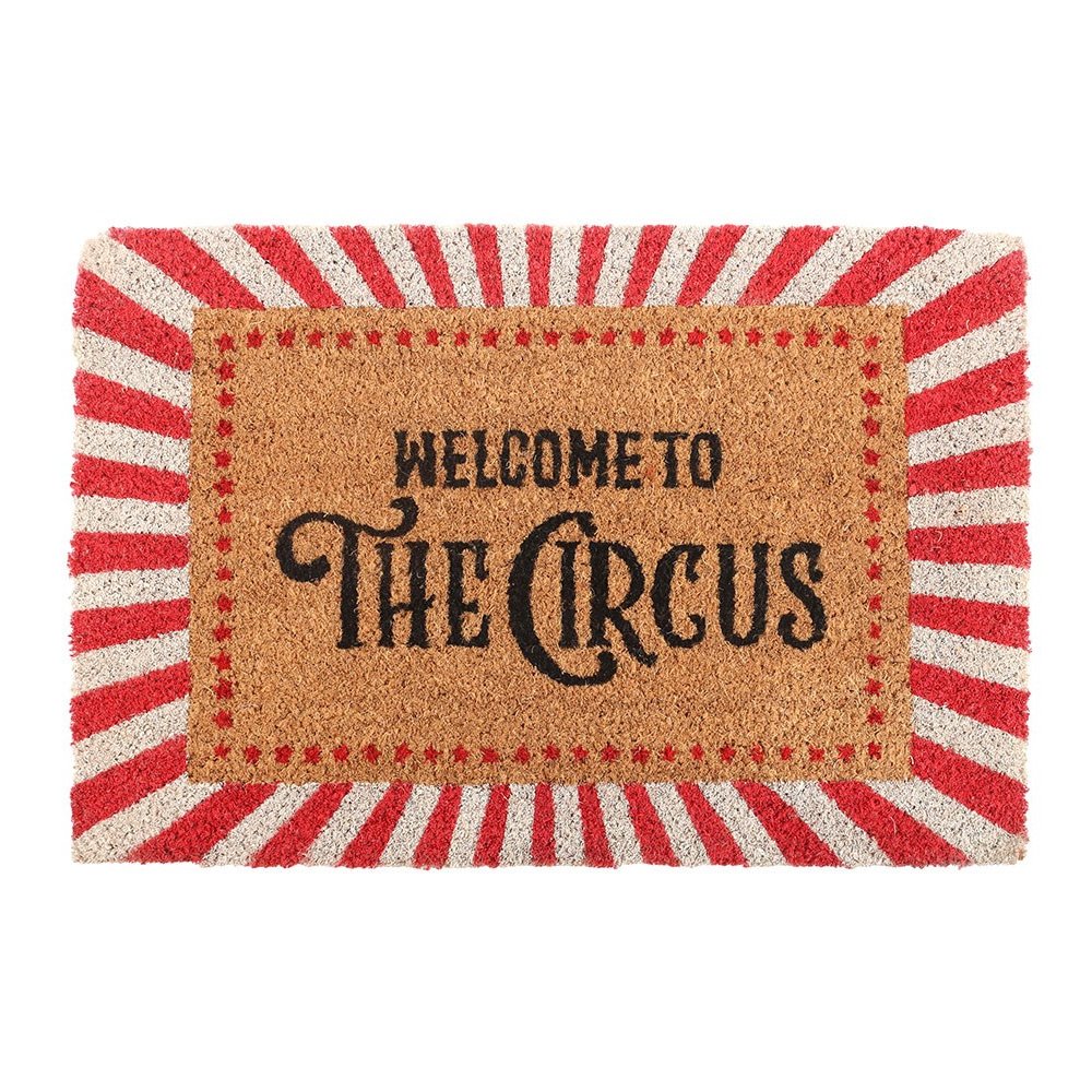 Something Different Welcome To The Circus Door Mat - Red