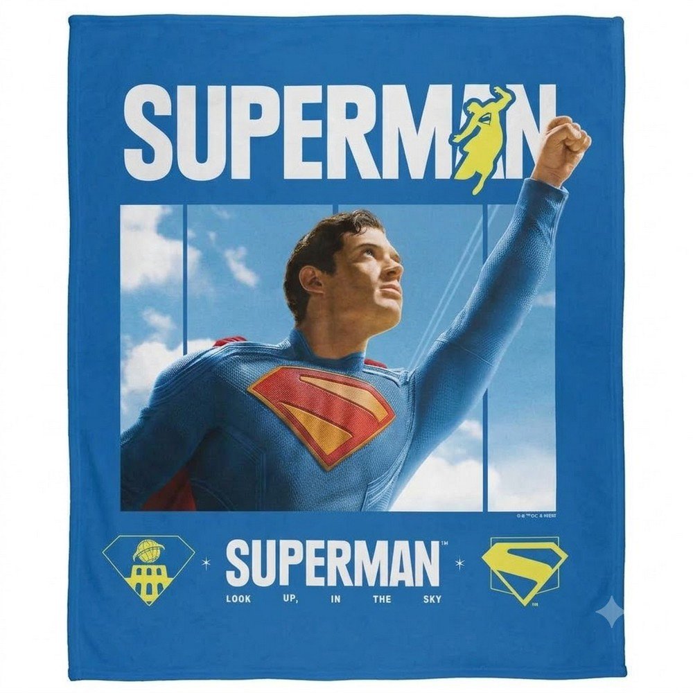 Superman Running Blanket - 152cm x 127cm