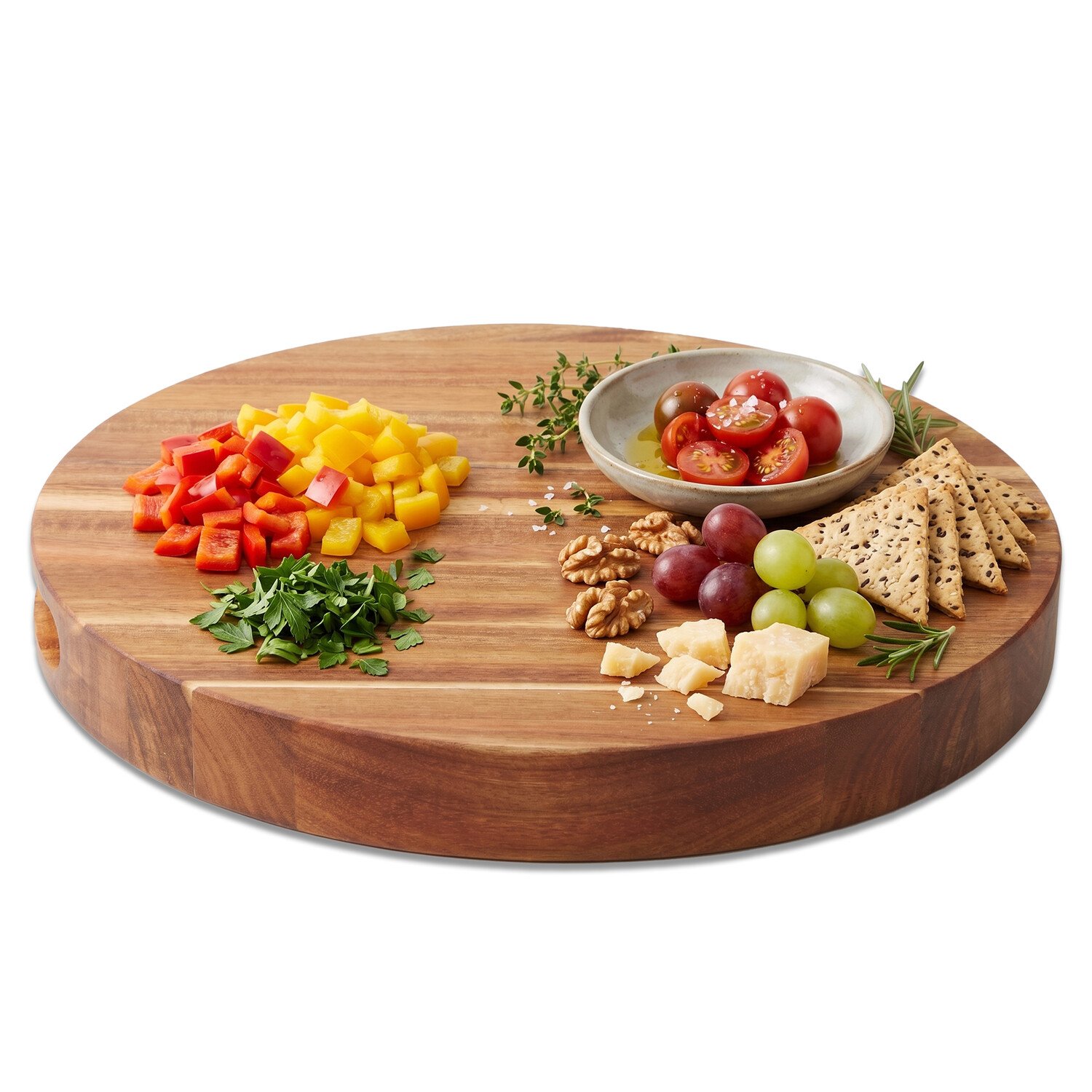 Orsina Kora Acacia Wood Chopping and Serving Board - Natural