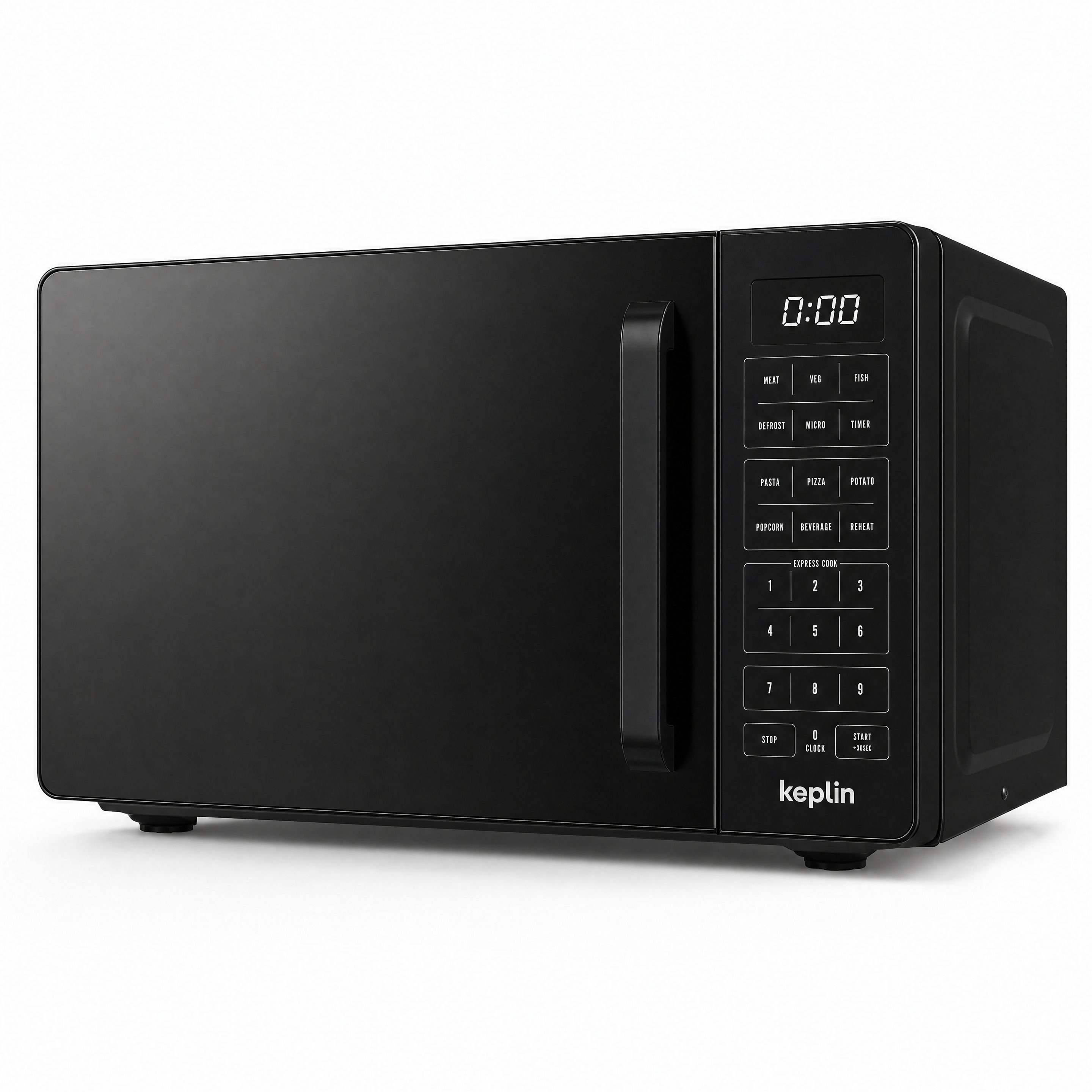 Keplin Cook 800W Digital Microwave Oven - 20L - Black