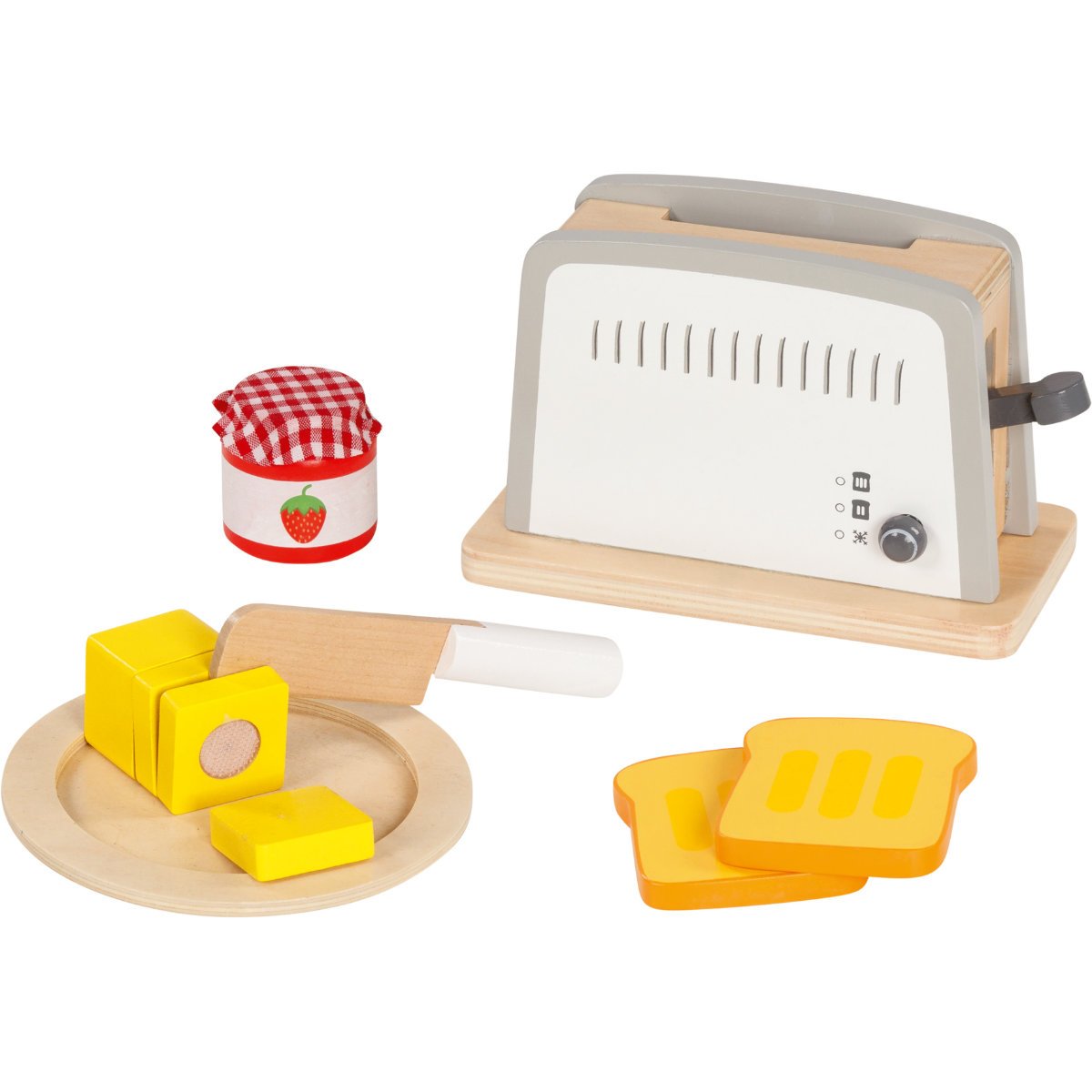 Goki Wooden Toaster Kitchen Pretend Playset - Age 3+
