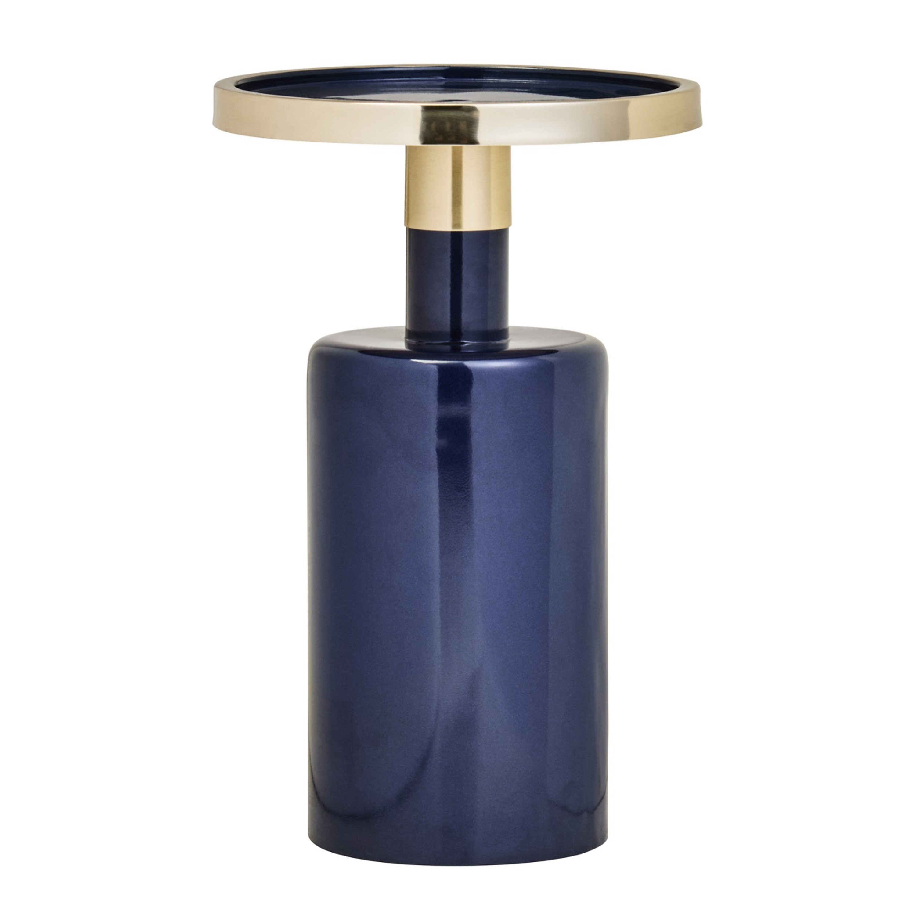 Orsina Elva Side Table – Navy & Gold