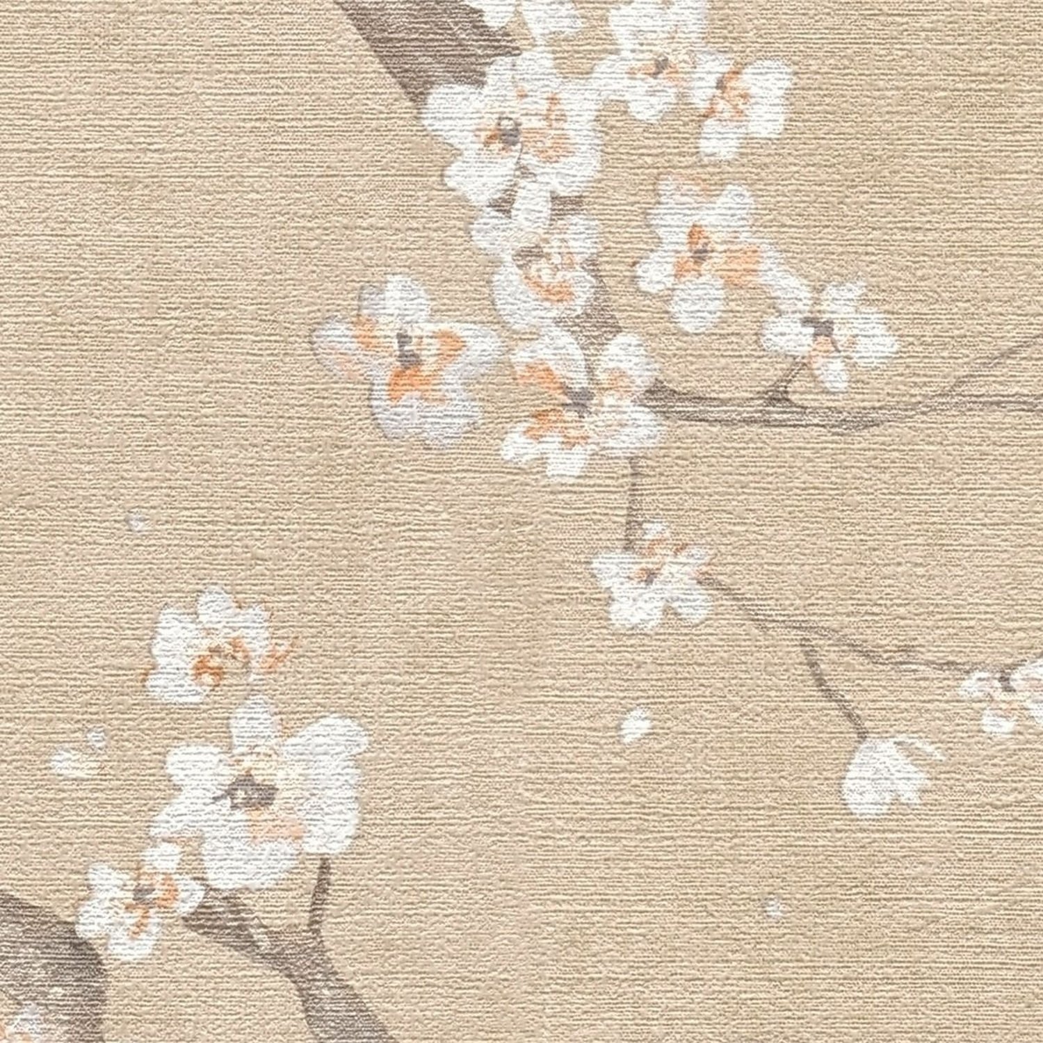 AS Creation Cherry Blossom Textured Wallpaper - Natural