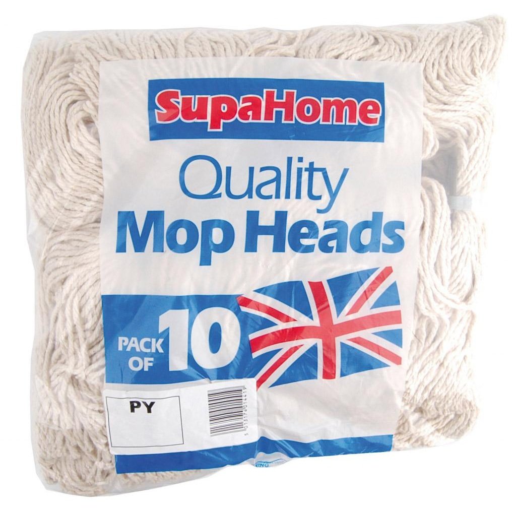 SupaHome No.14 Pack of 10 Mop Head - White